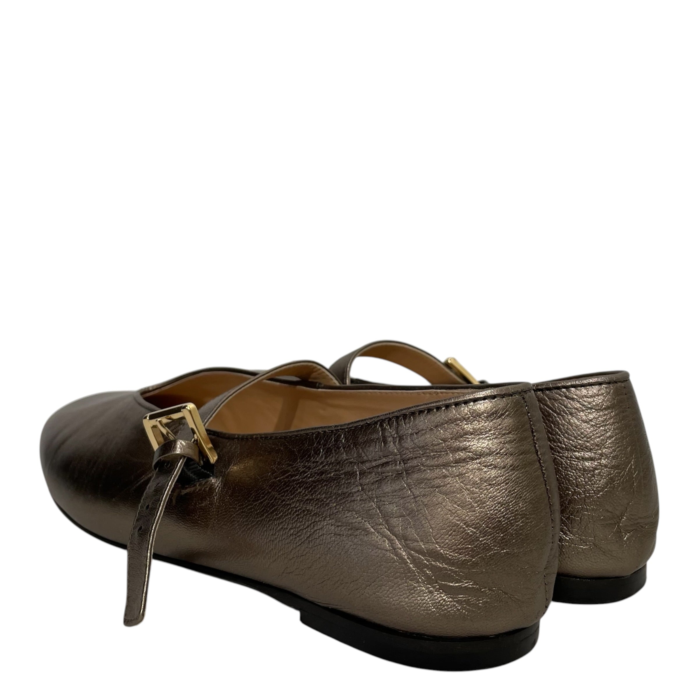 FABIO RUSCONI/Flat Shoes/EU 41/GLD/Mary Jane Flats view 2