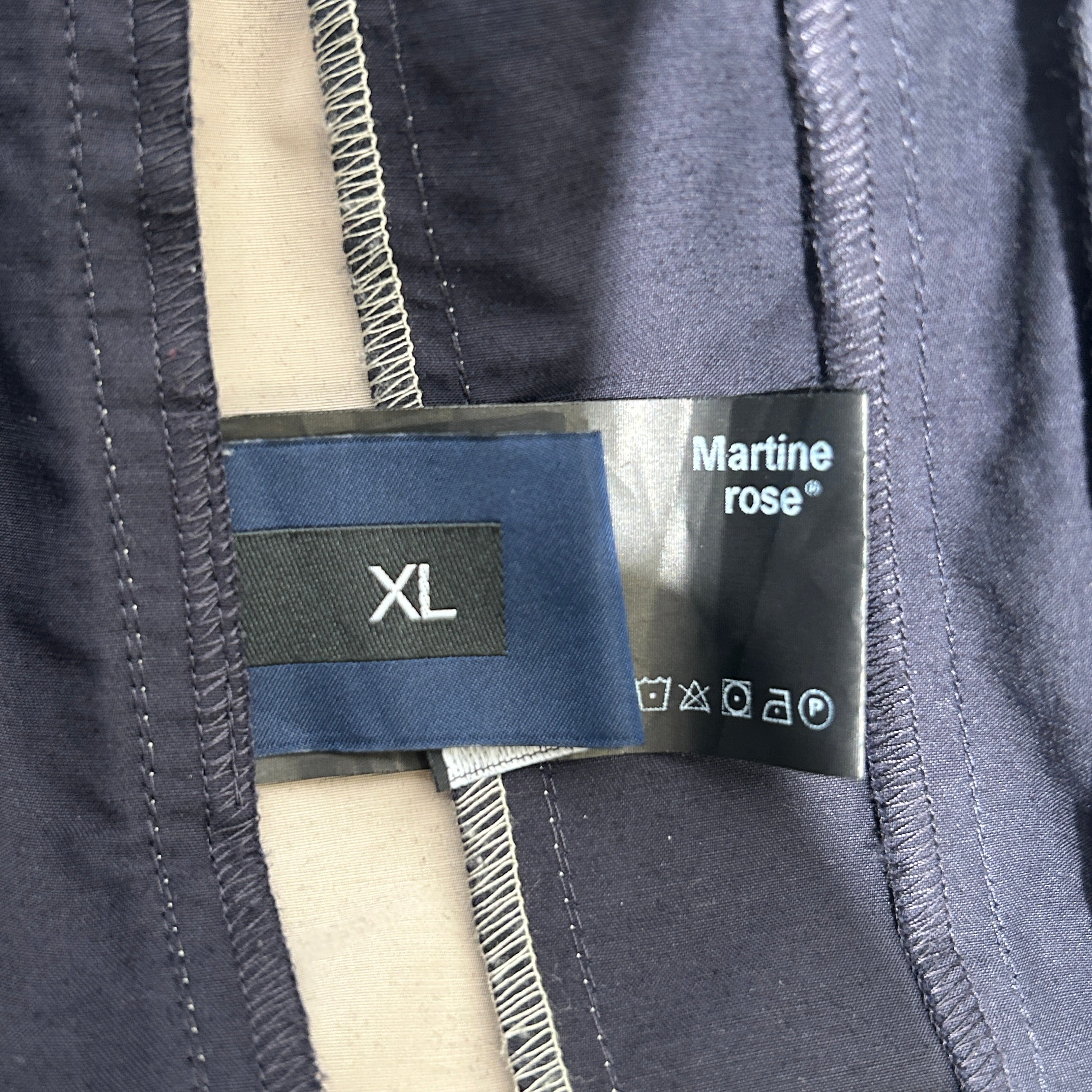 MARTINE ROSE/Pants/XL/Nylon/NVY/ROSE SPORT TRACK PANTS view 4