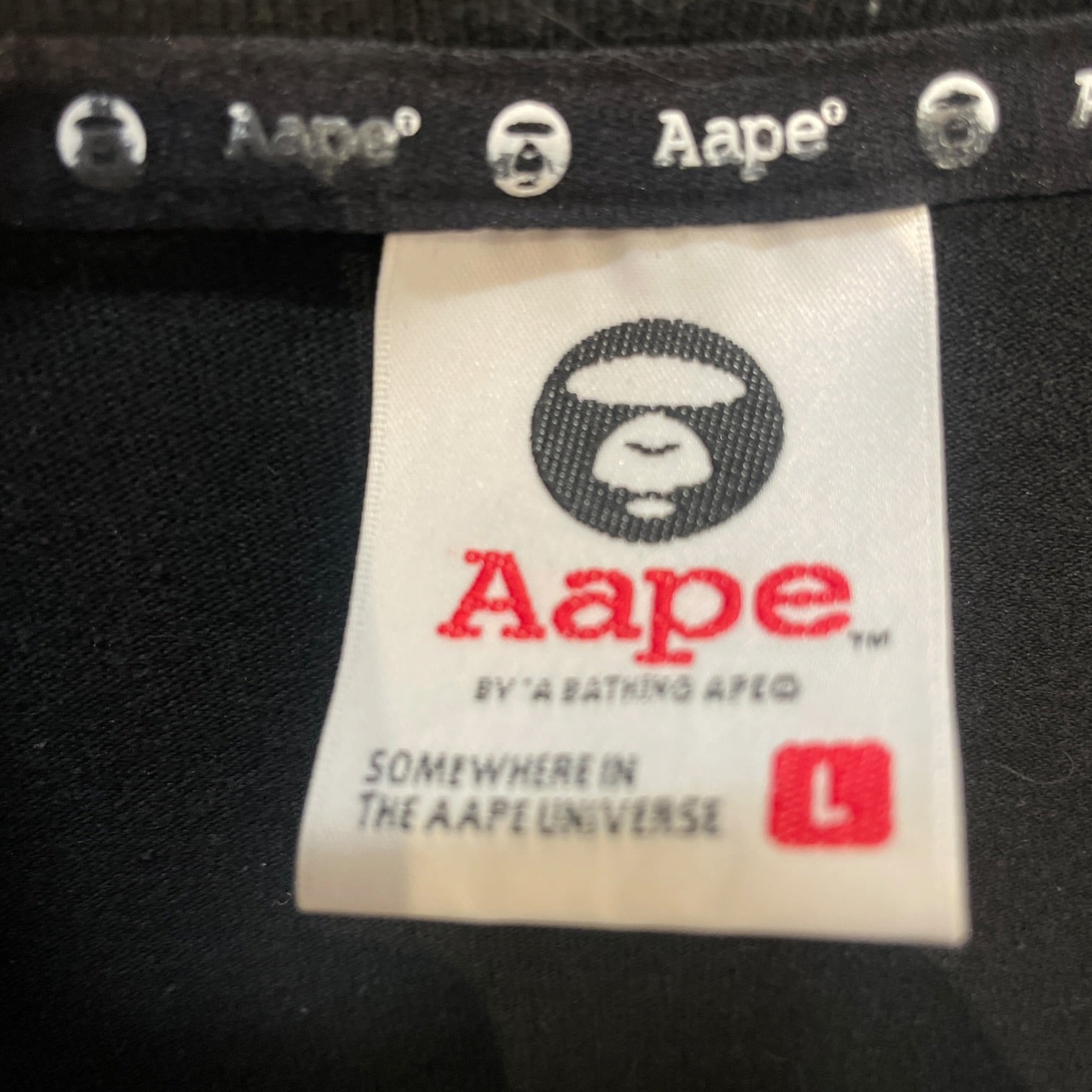 A BATHING APE/T-Shirt/L/Cotton/BLK/Graphic/ view 3