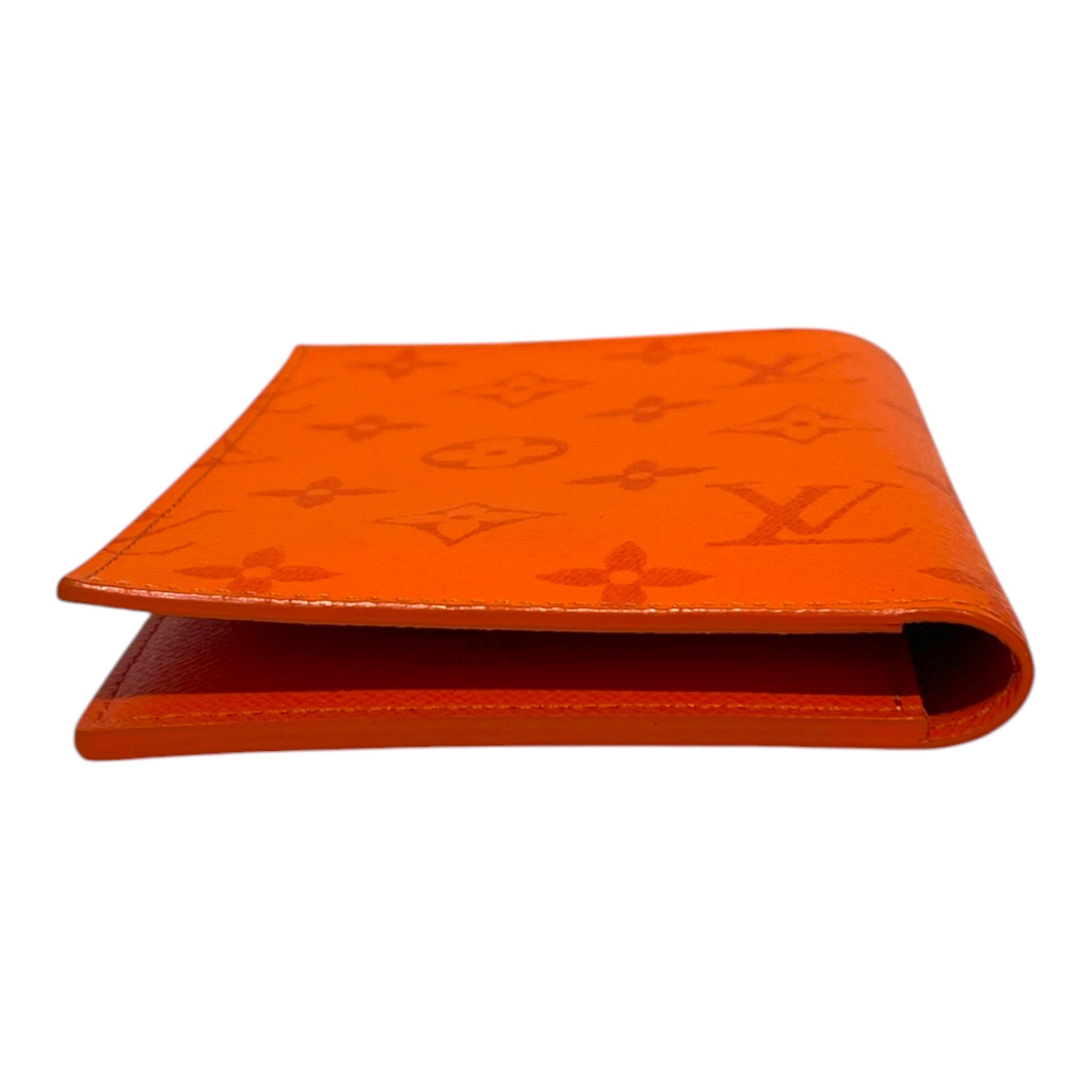 LOUIS VUITTON/Wallet/Monogram/Leather/ORN/LV booklet wallet orange mono view 3