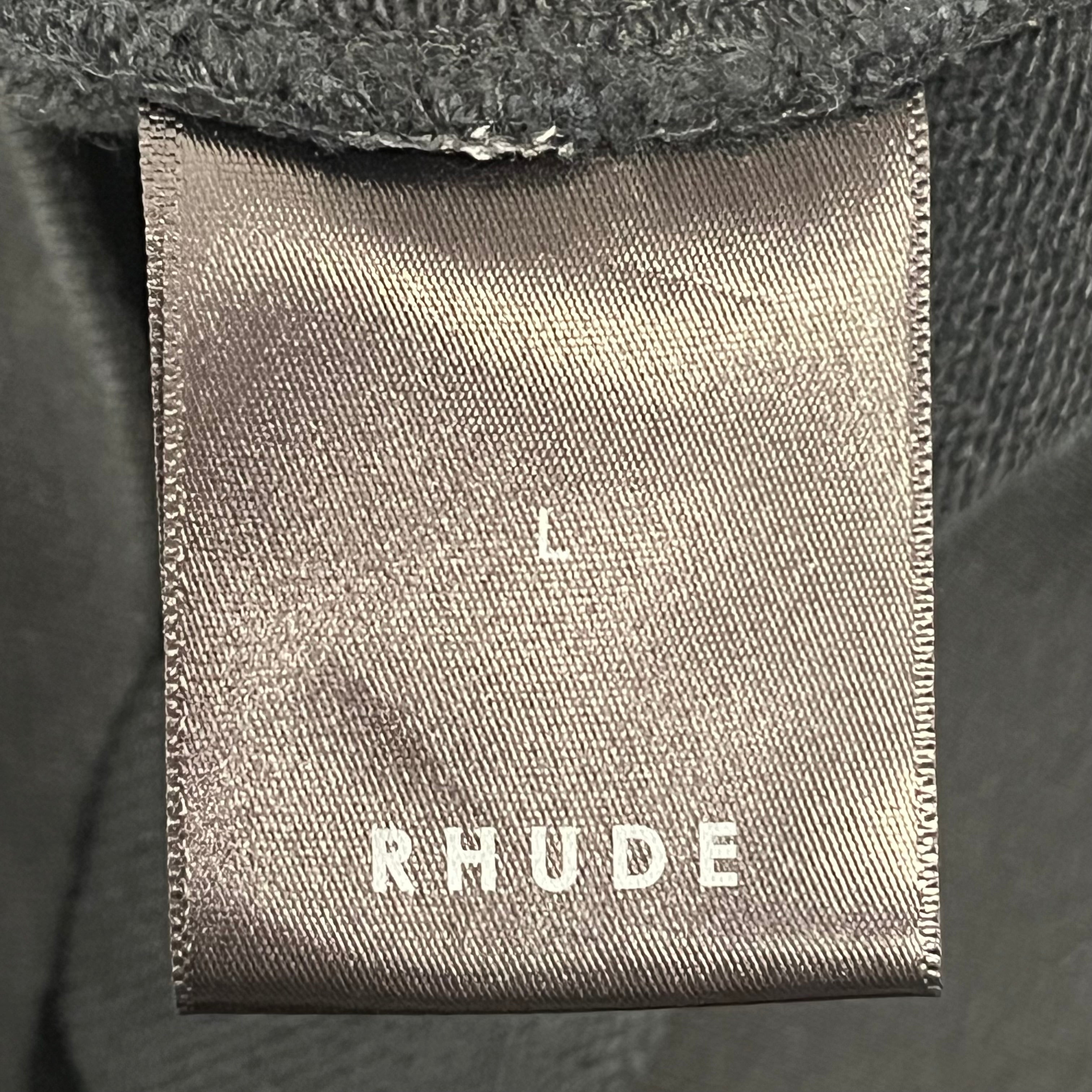 RHUDE/Hoodie/L/Cotton/BLK/ view 4