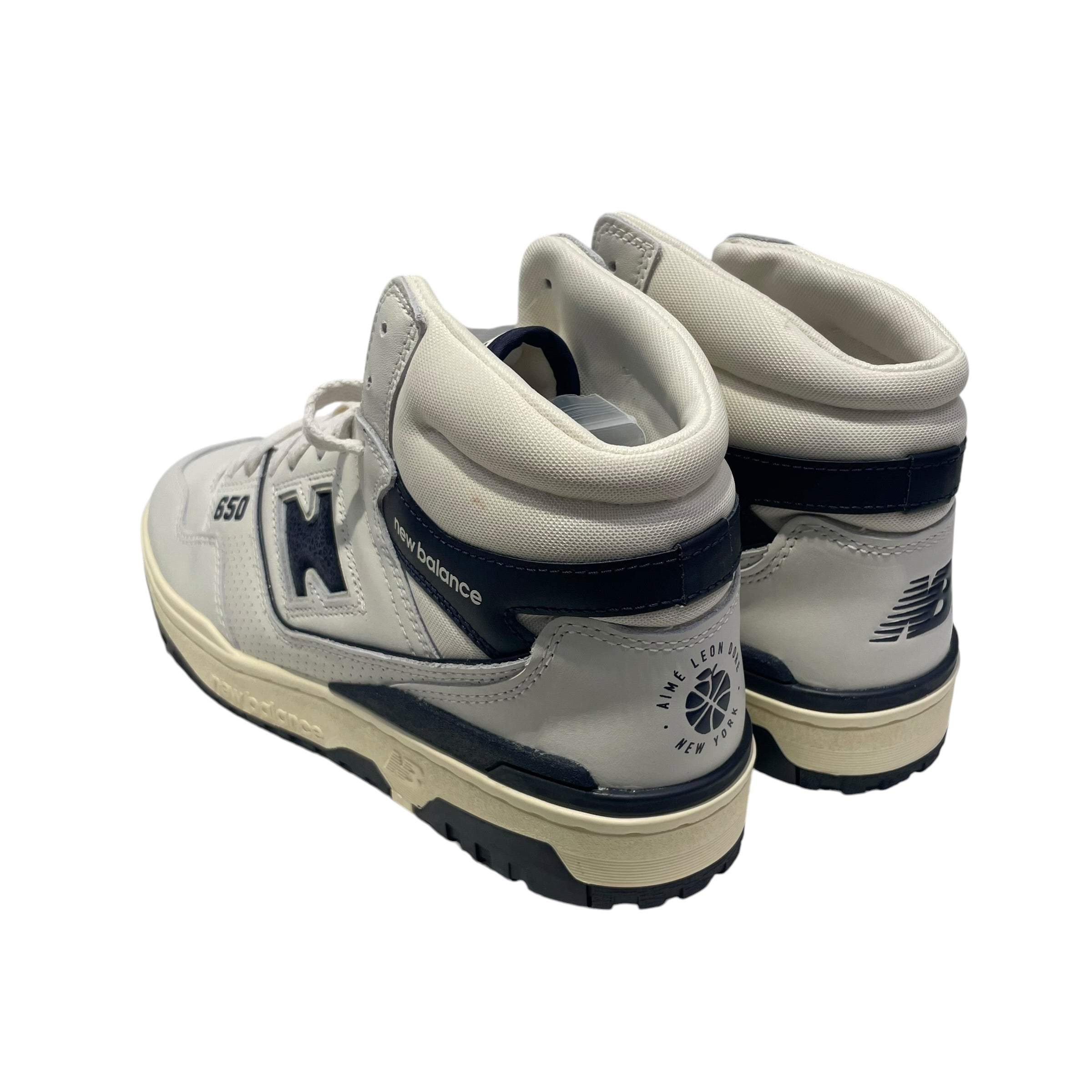 AIME LEON DORE/NEW BALANCE/Hi-Sneakers/wht&navy view 2