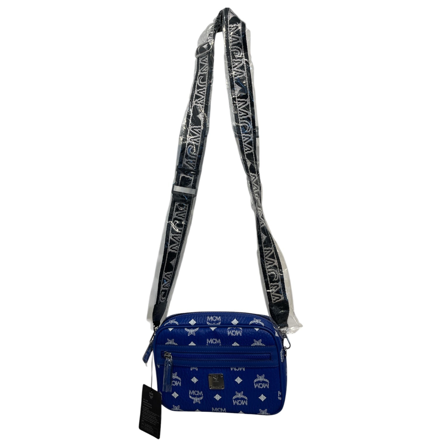 MCM/Cross Body Bag/Monogram/Leather/BLU/visetos view 4