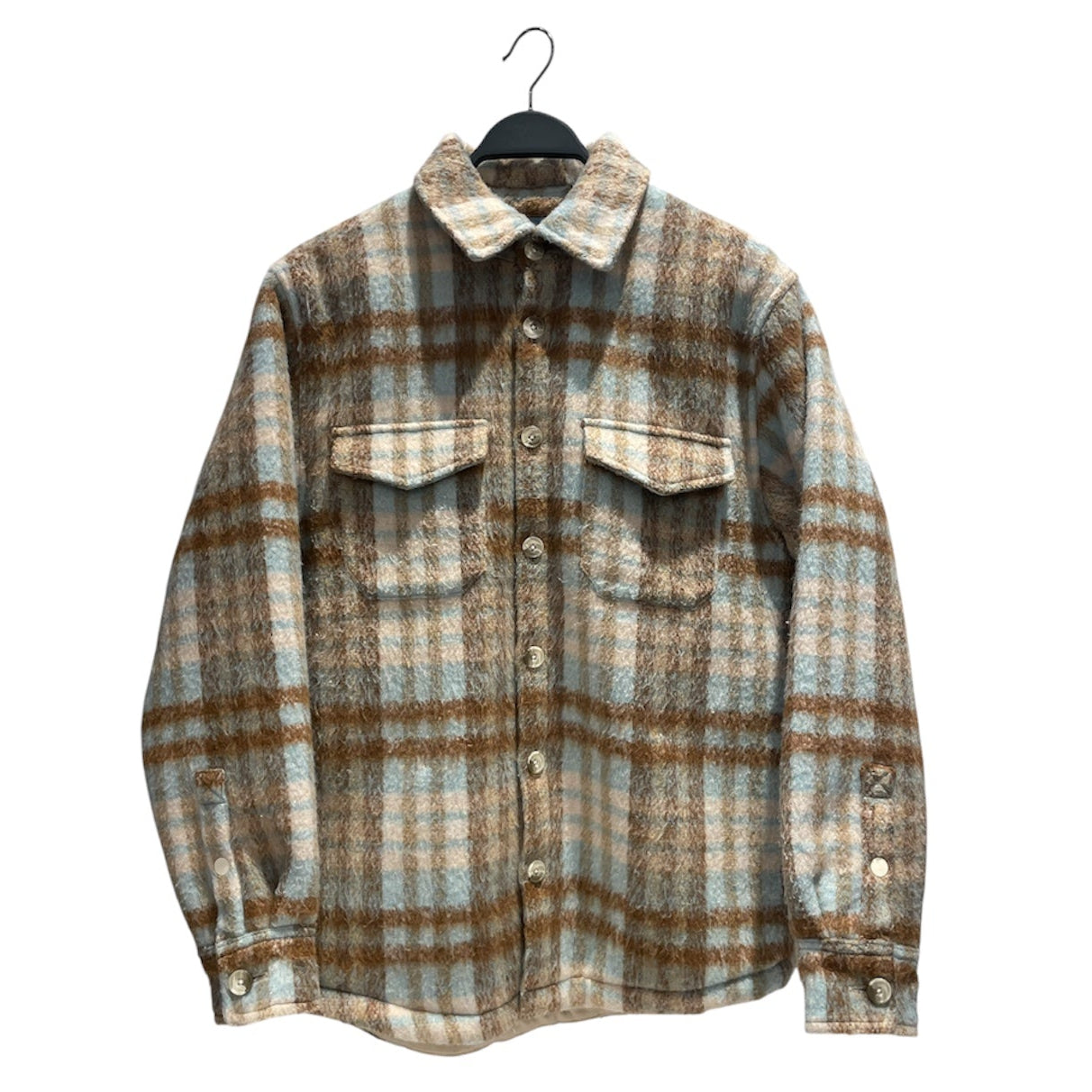 KITH/Flannel Shirt/M/Polyester/MLT/Plaid/SHERIDAN  FLEECE SHIRT view 1