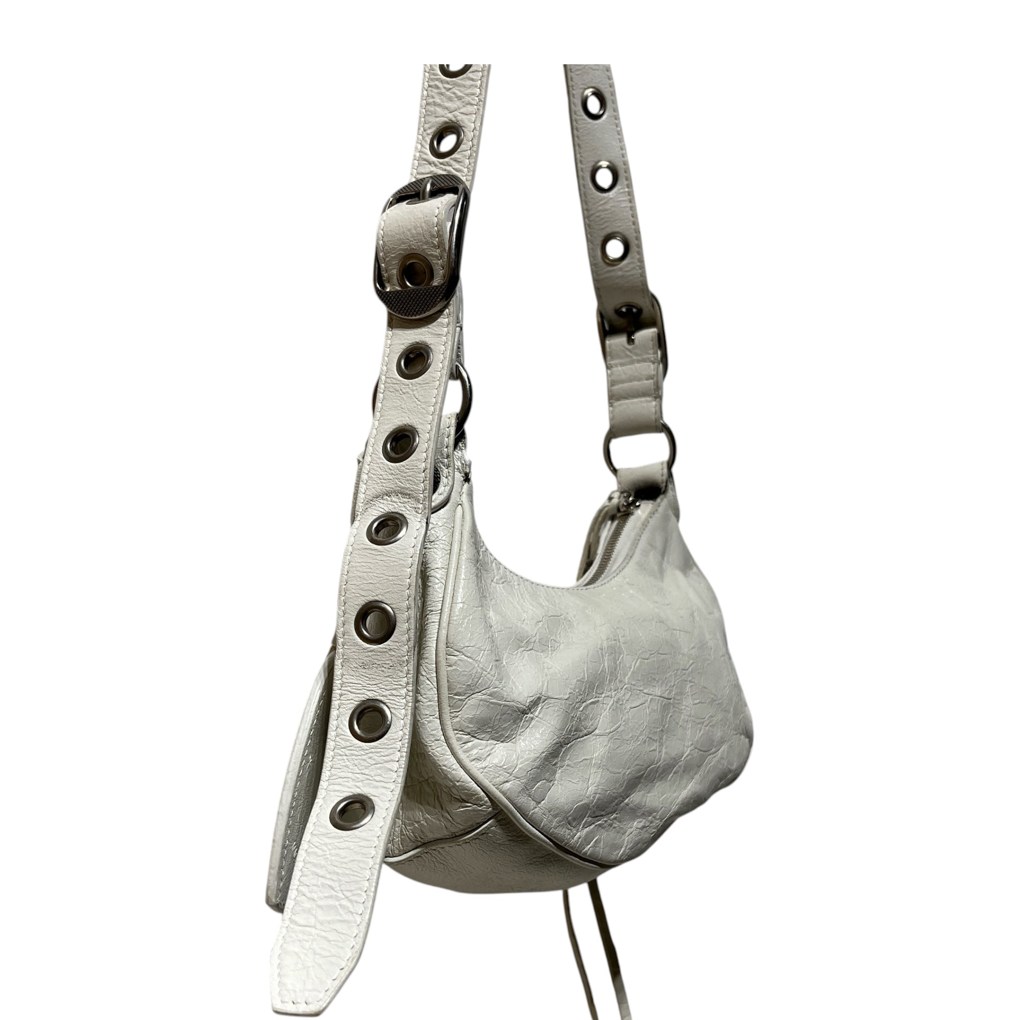 BALENCIAGA/Bag/Leather/WHT/LE CAGOLE XS view 6