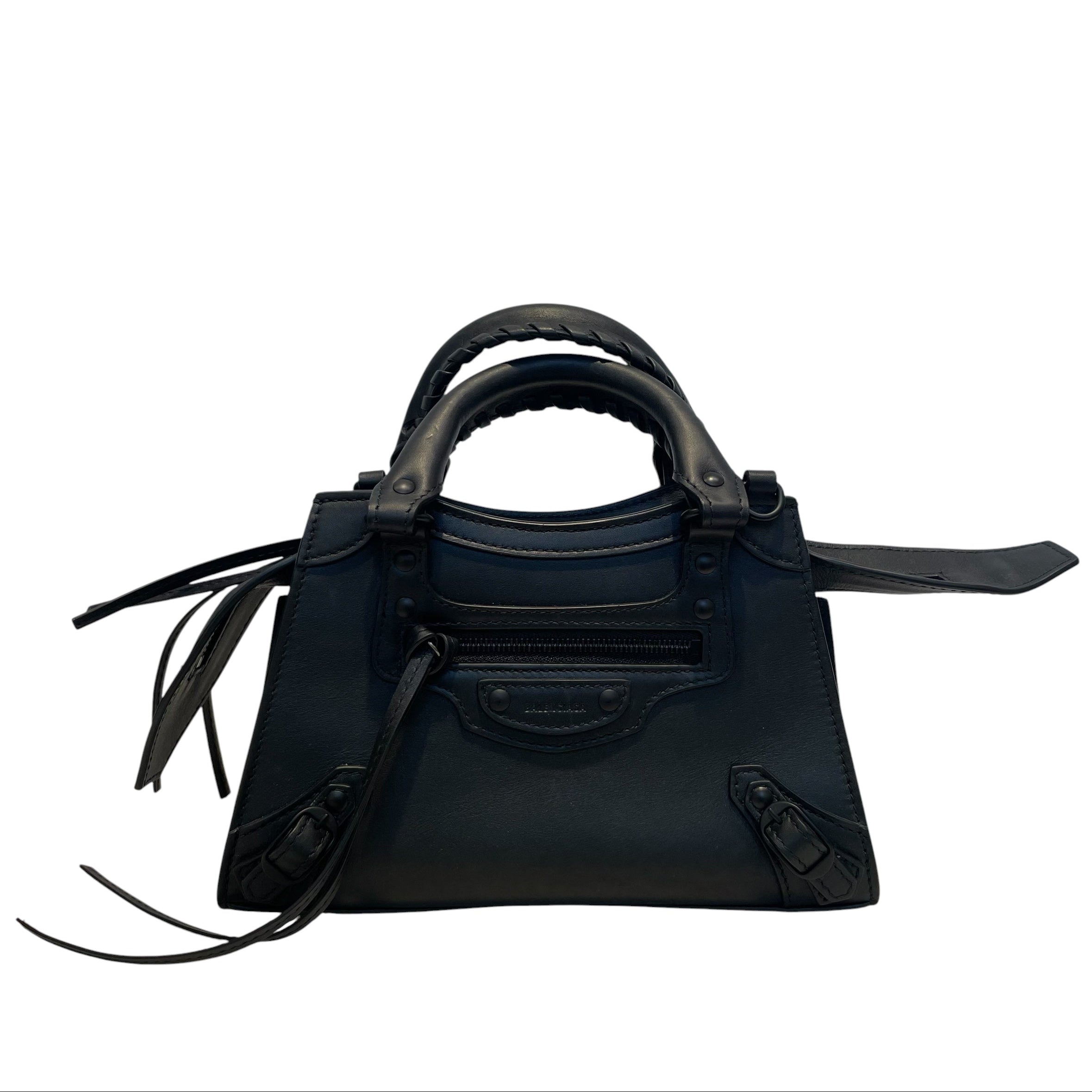 BALENCIAGA/Bag/Leather/BLK/Leather neo classic view 1