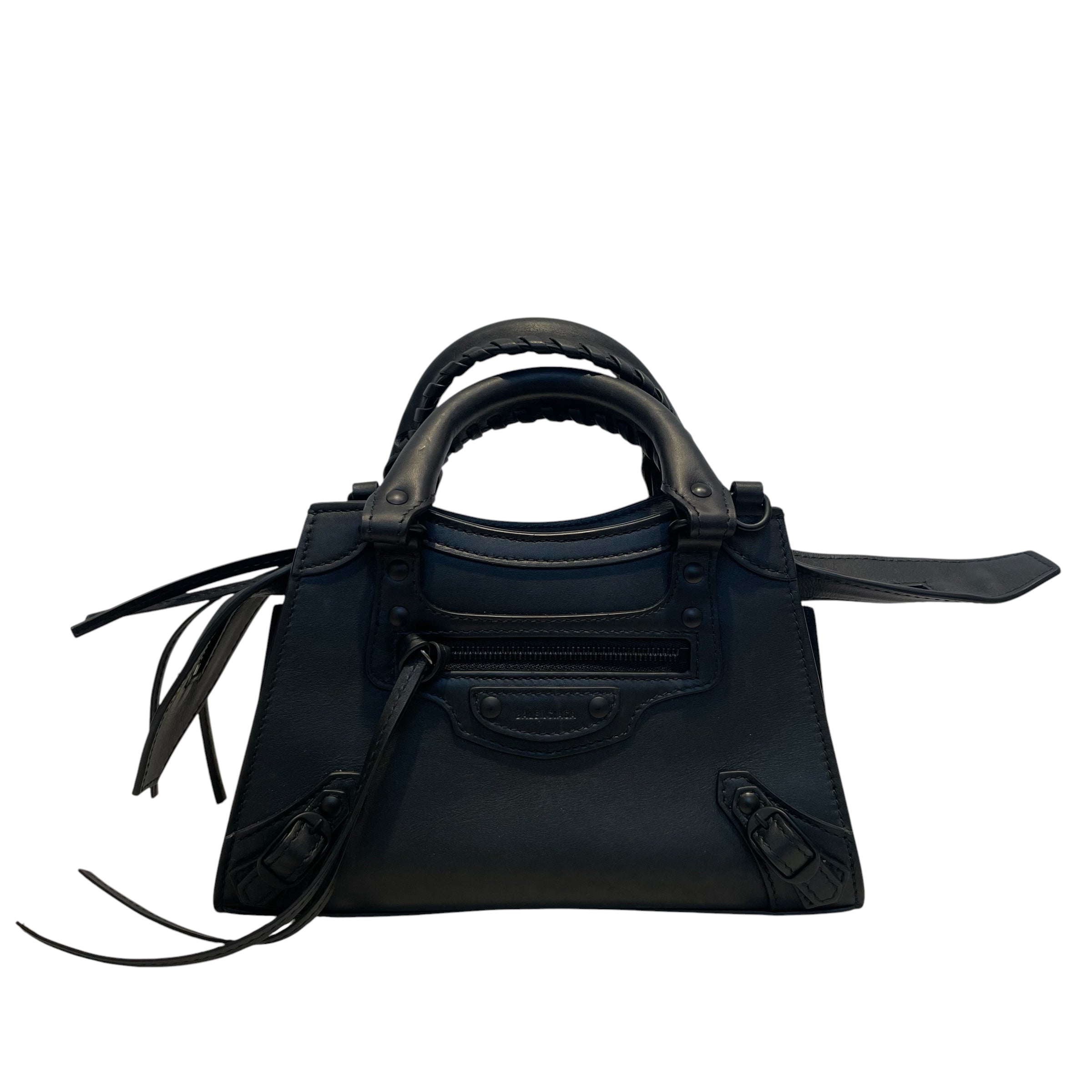 BALENCIAGA/Bag/Leather/BLK/Leather neo classic view 1