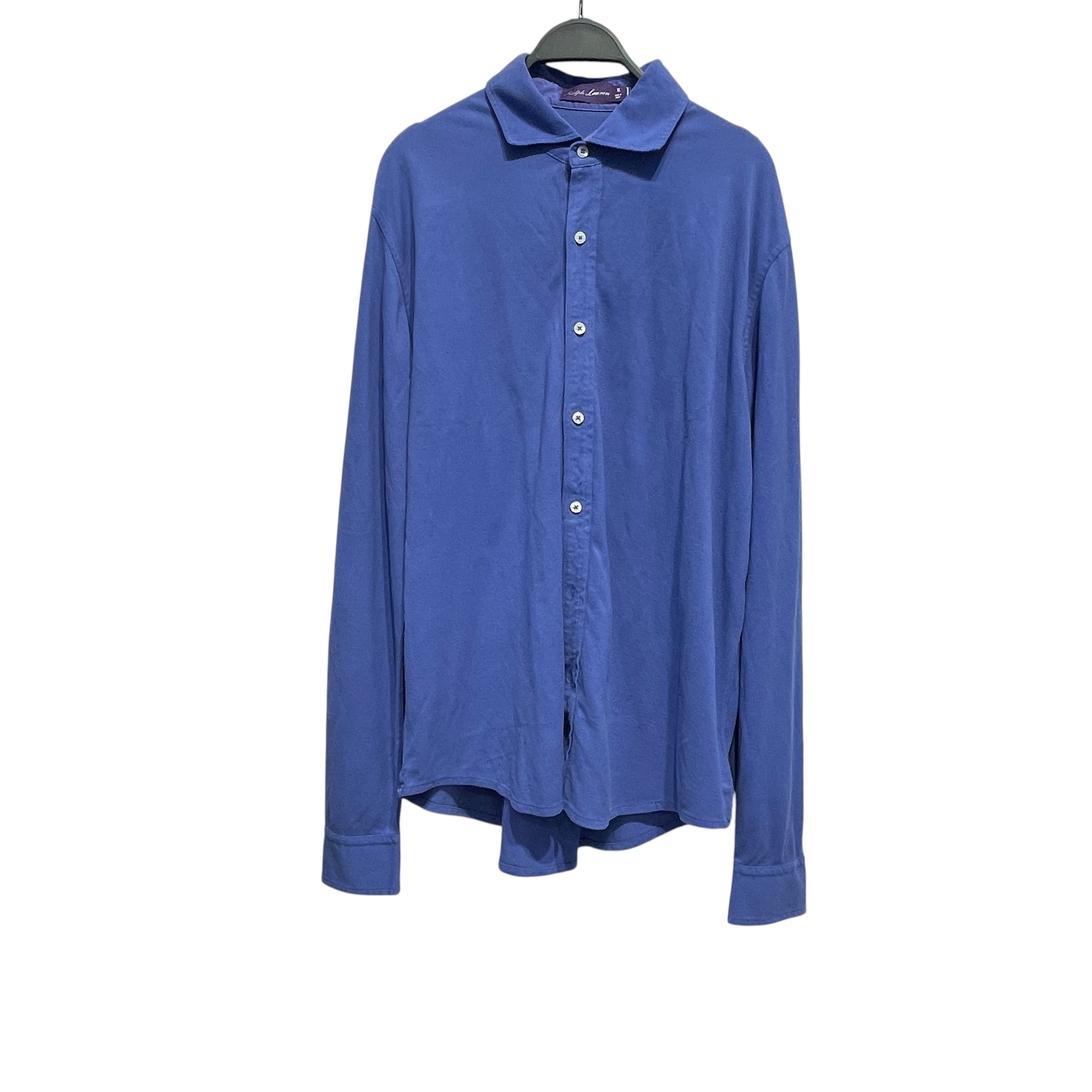 RALPH LAUREN PURPLE LABEL/LS T-Shirt/XL/Cotton/BLU/PURPLE L/S POLO view 1