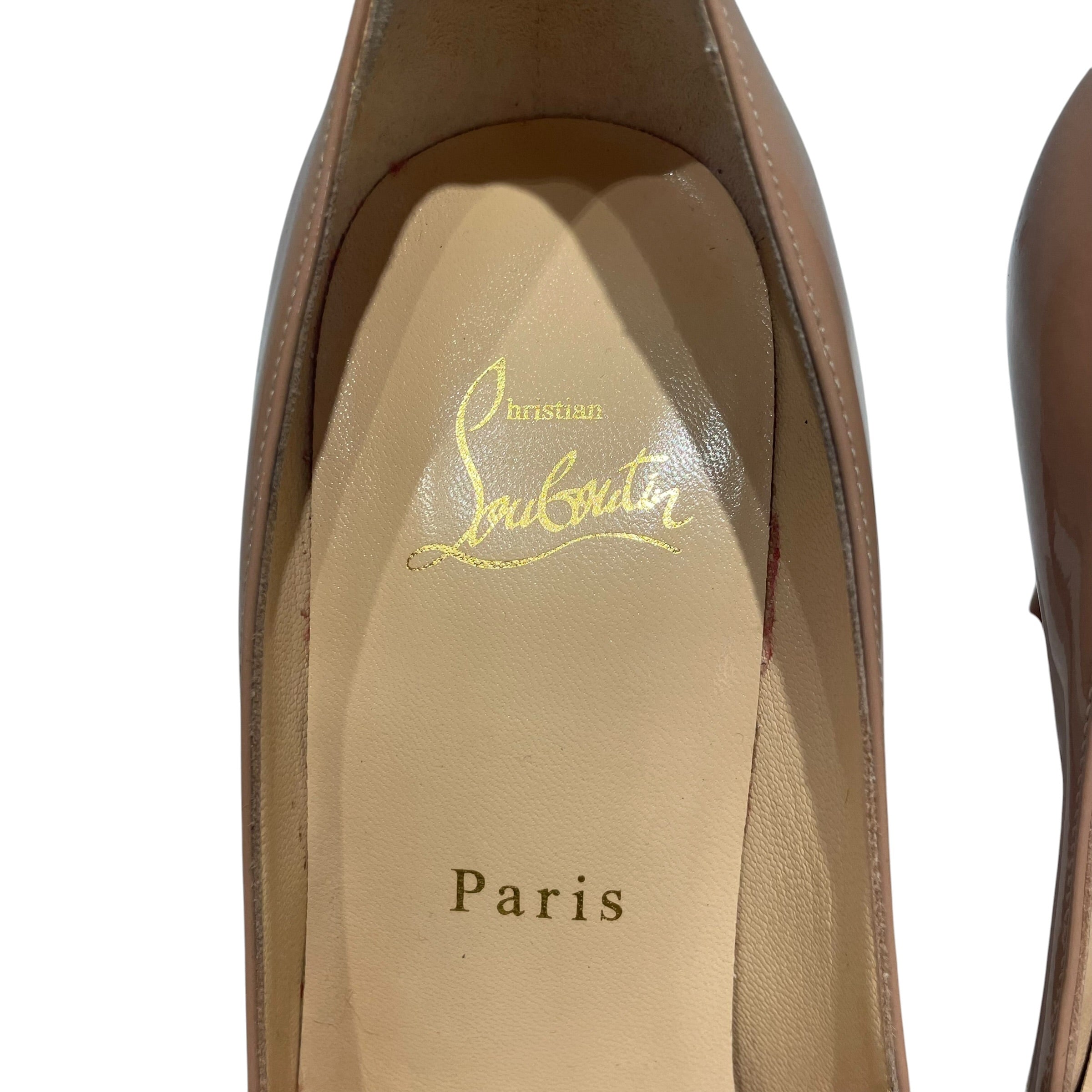Christian Louboutin/Heels/EU 37.5/Leather/BEG/Nude Pigalle Pump view 4