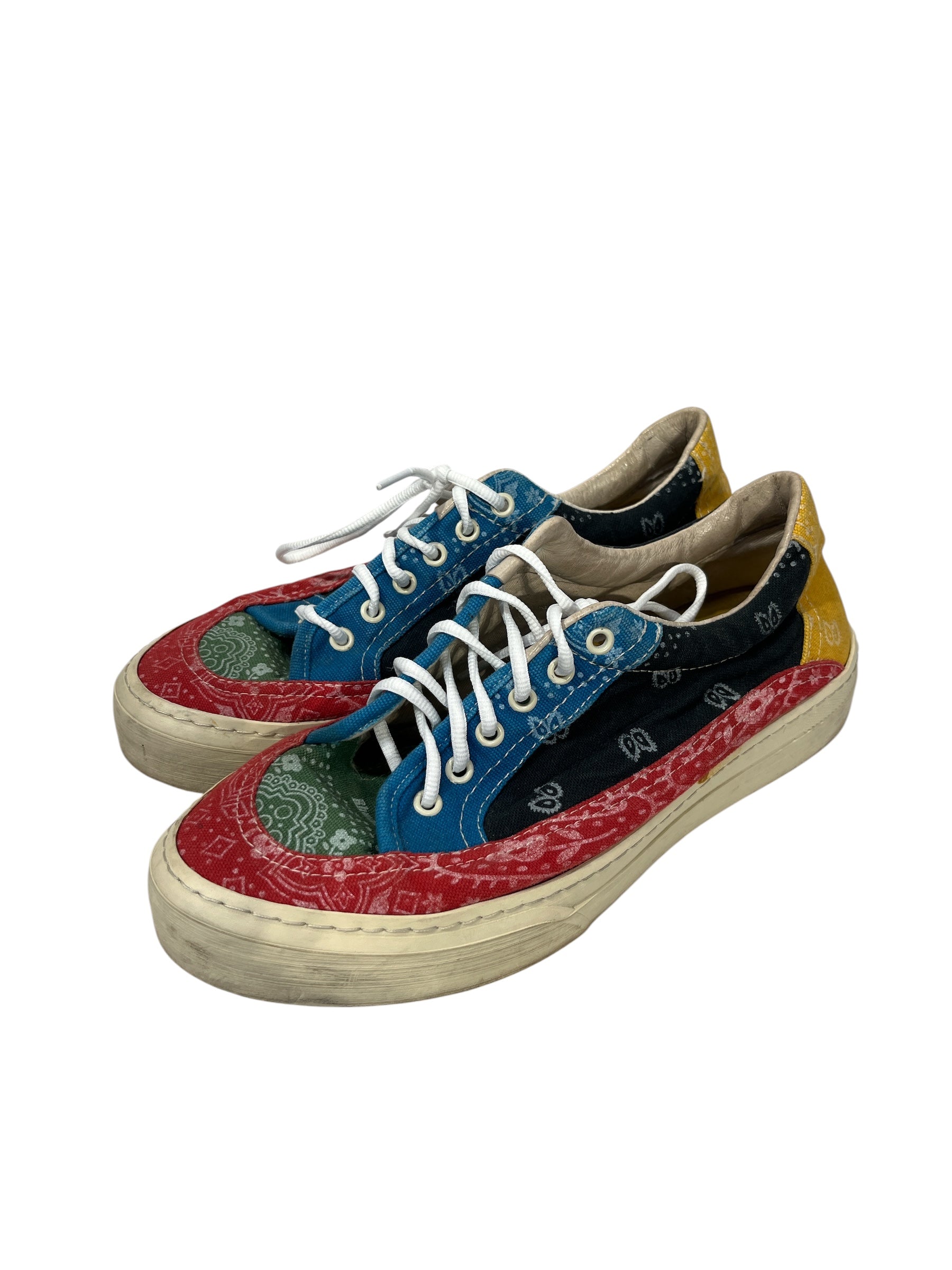 RHUDE/Shoes/US 10/Paisley/Cotton/MLT/RED/GRN/BLU/BLK/YLW/WHT view 1