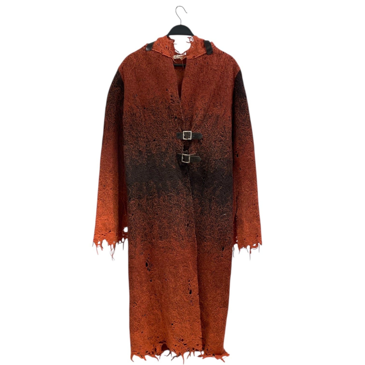 casch by gro abrahamsson/Trench Coat/42/Wool/ORN/leather buckles view 2