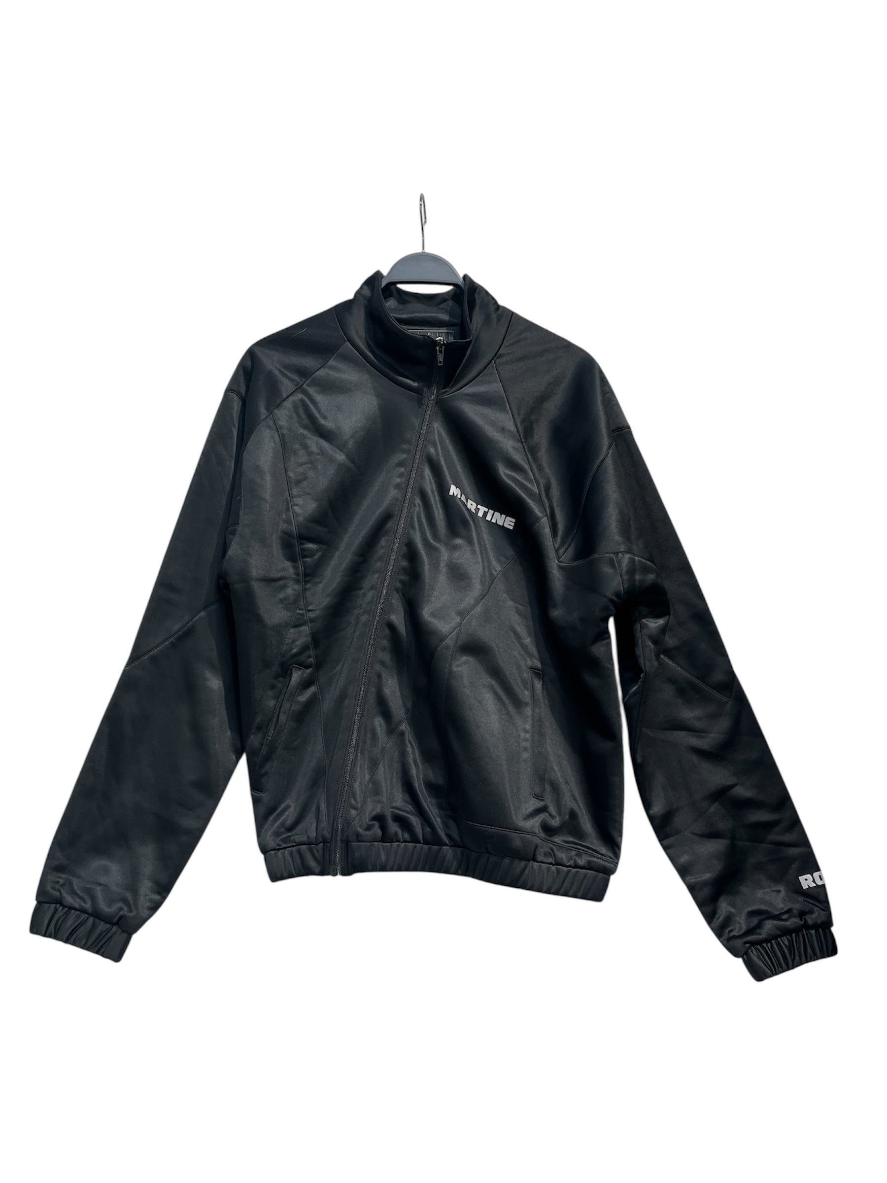 MARTINE ROSE/Track Jkt/S/Polyester/BLK/TWISTED TRACK TOP view 1