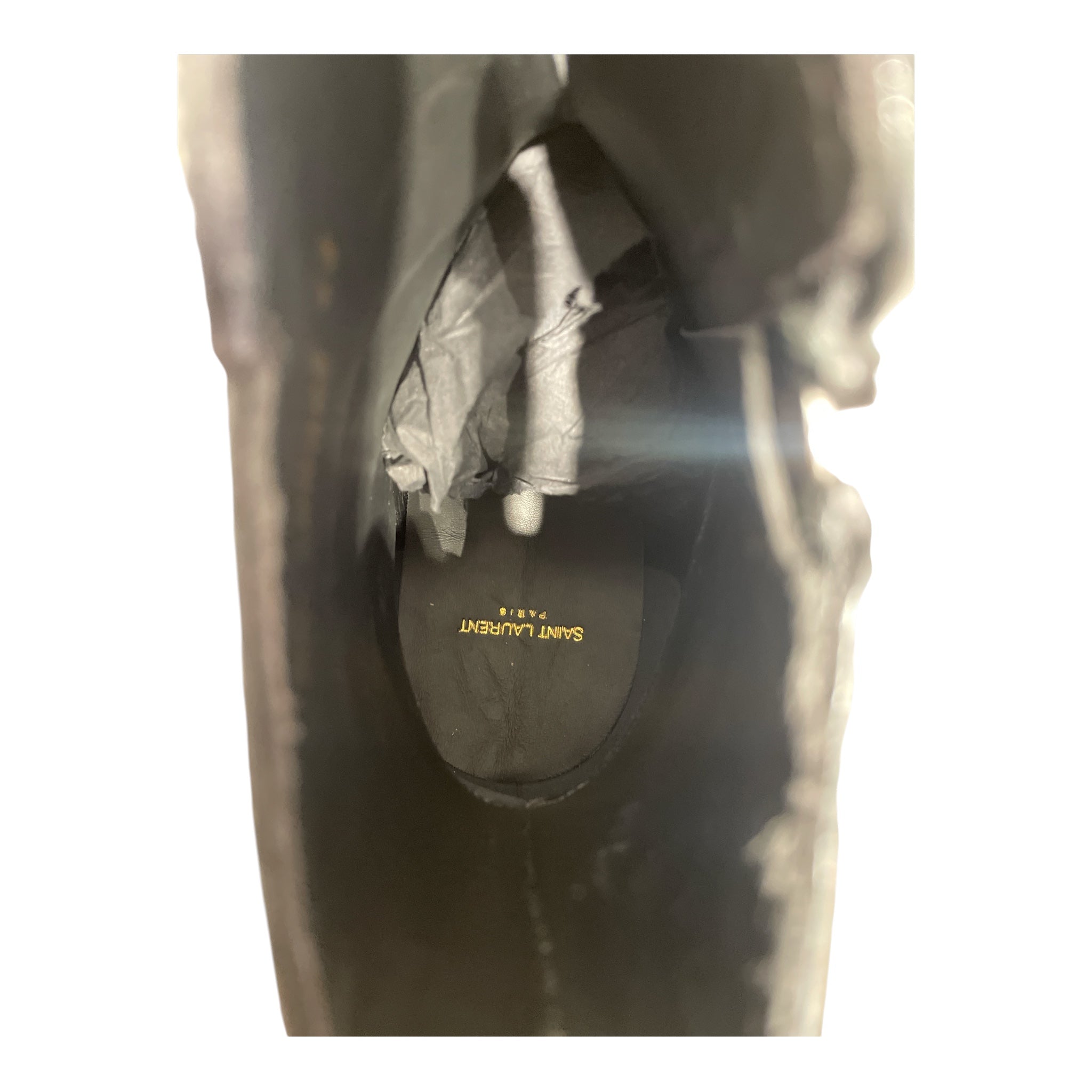 SAINT LAURENT/Boots/EU 43/Leather/BLK/Side Zip/WYAT SIDE-ZIP view 3