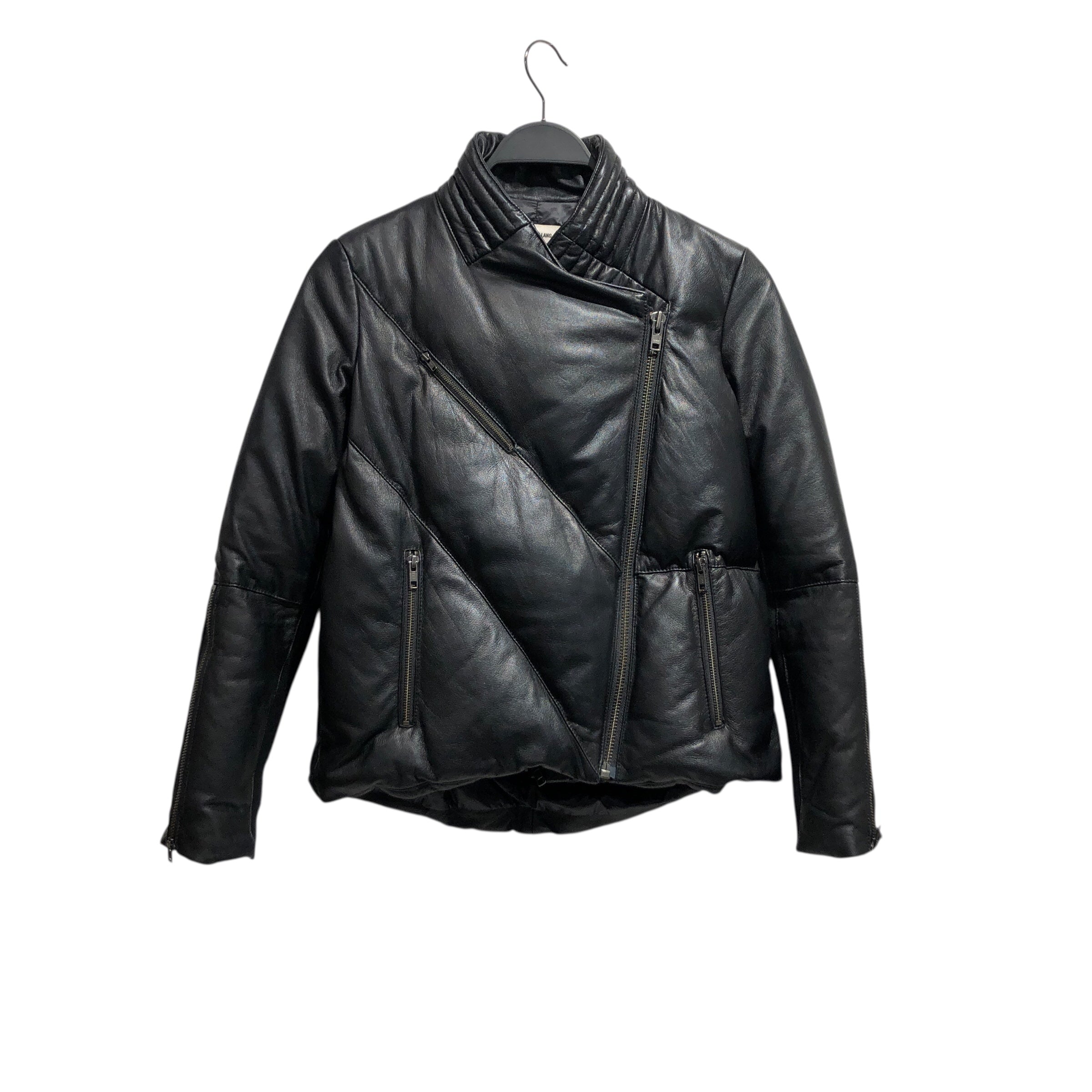 Helmut Lang/Quilted Jkt/S/Lambskin/BLK/ view 1
