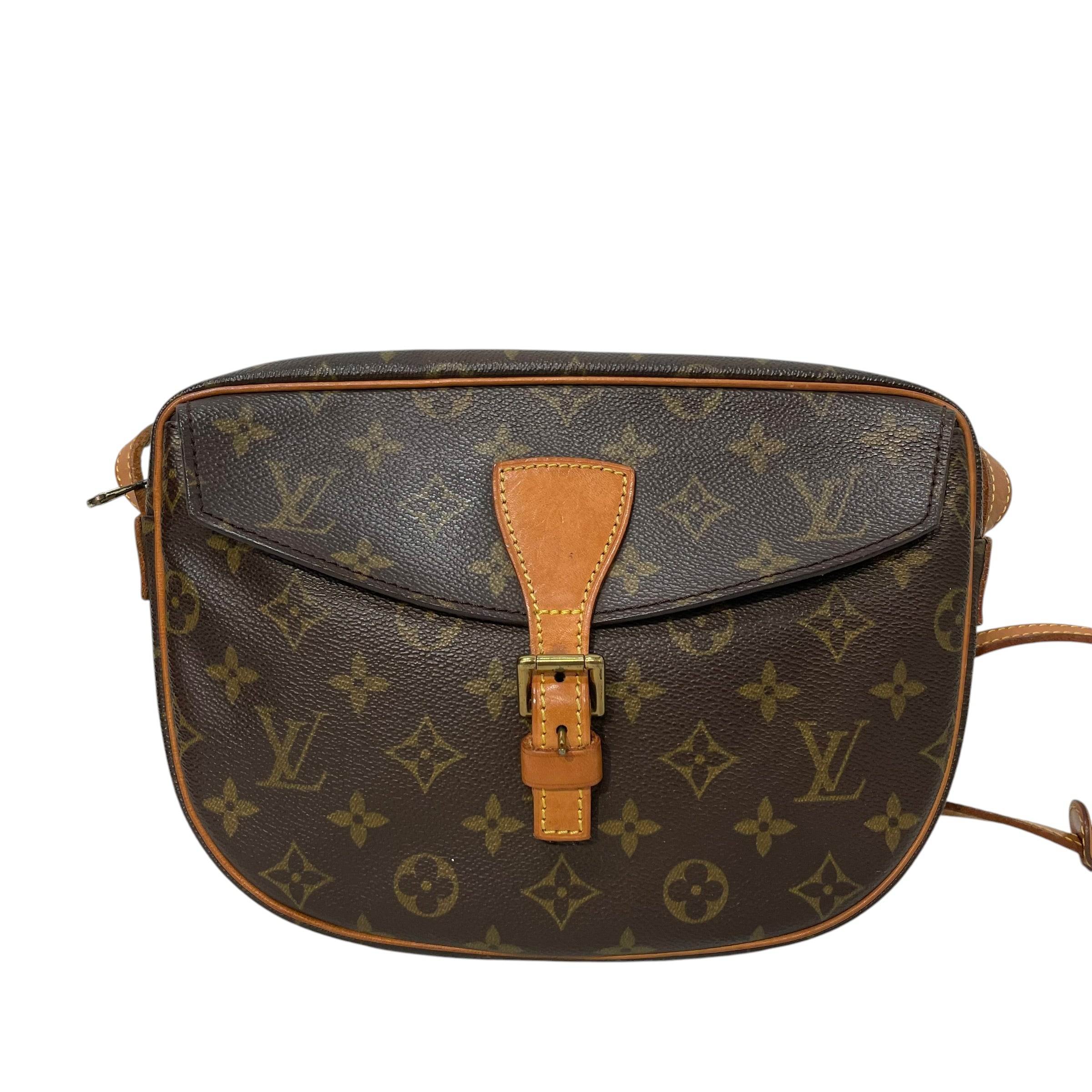 LOUIS VUITTON/Cross Body Bag/Monogram/Leather/BRW/jeune fille crossbody view 1