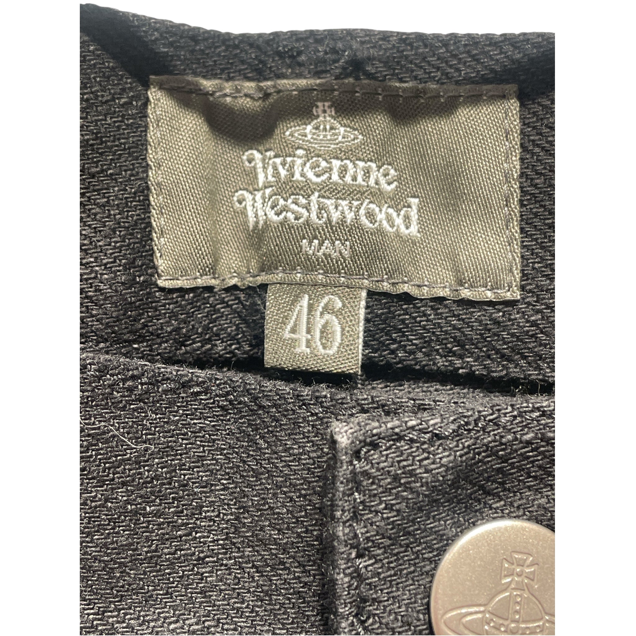 Vivienne Westwood MAN/Skinny Pants/46/BLK/BACK POCKET LOGO view 4