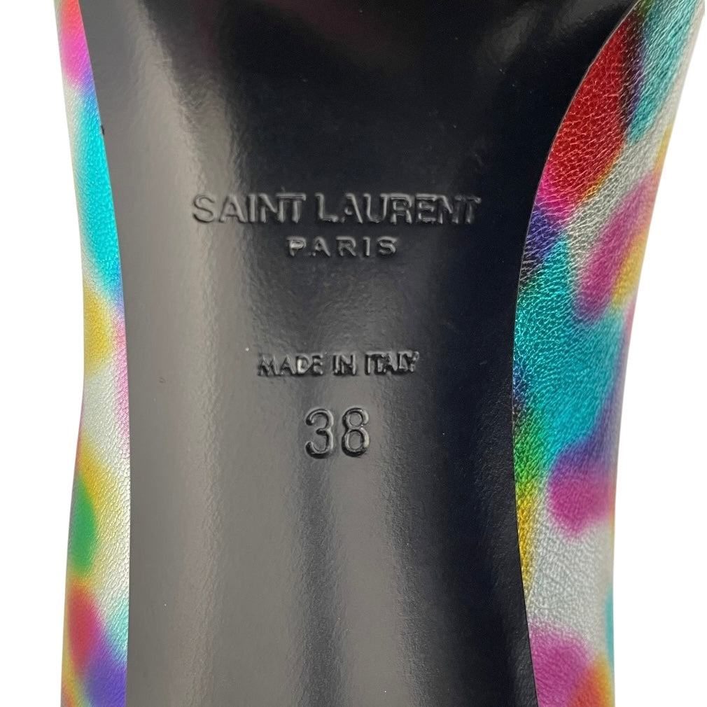 SAINT LAURENT/Heels/EU 38/Leather/MLT/rainbow view 5