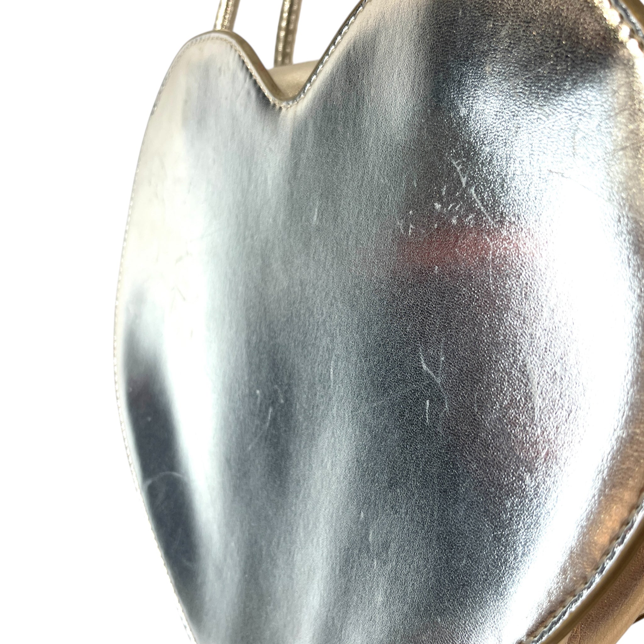 LOVE MOSCHINO/Hand Bag/SLV/HEART SHAPPED BAG view 5