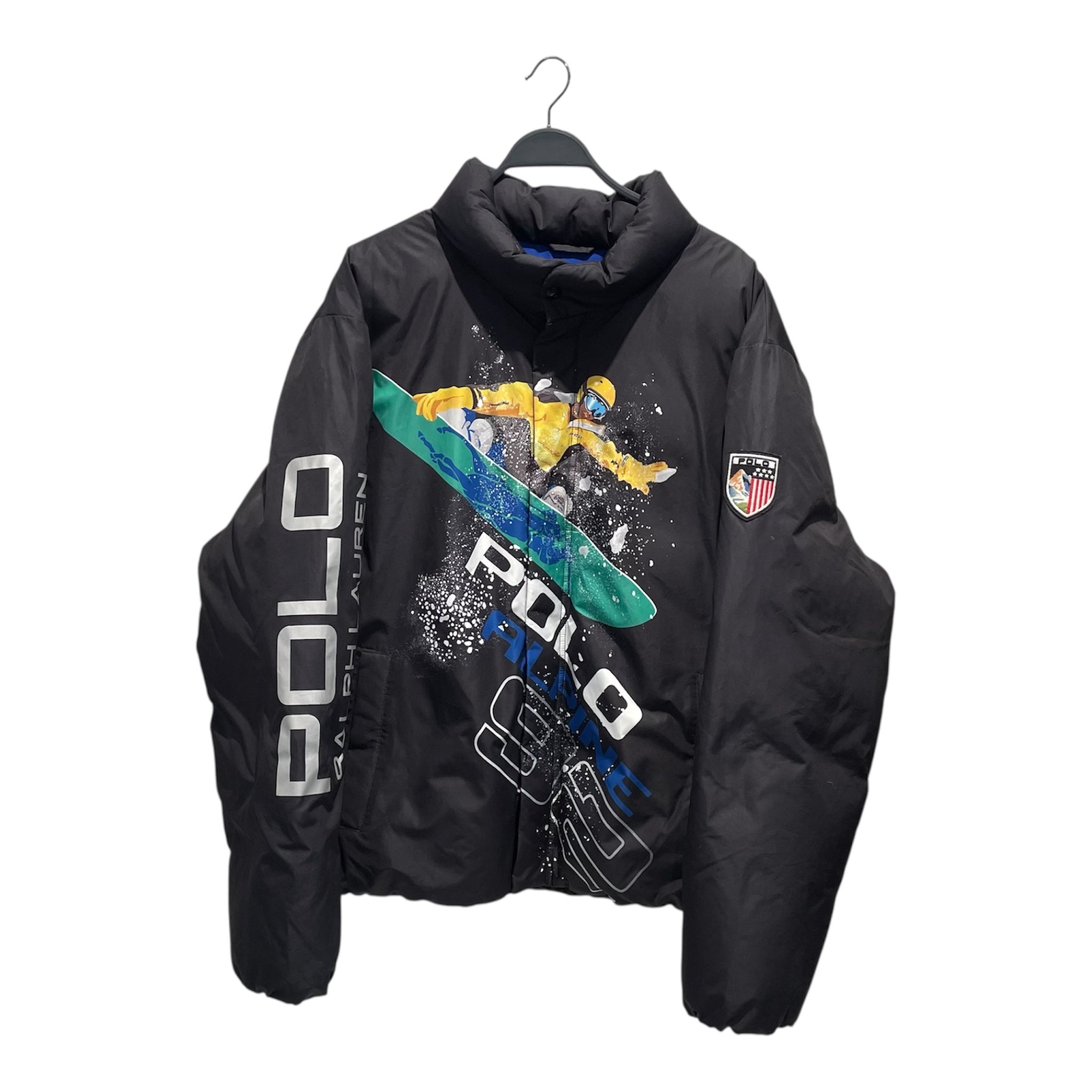 POLO RALPH LAUREN/Puffer Jkt/XXL/Polyester/BLK/Graphic/Polo Alpine 92 Puffer view 1