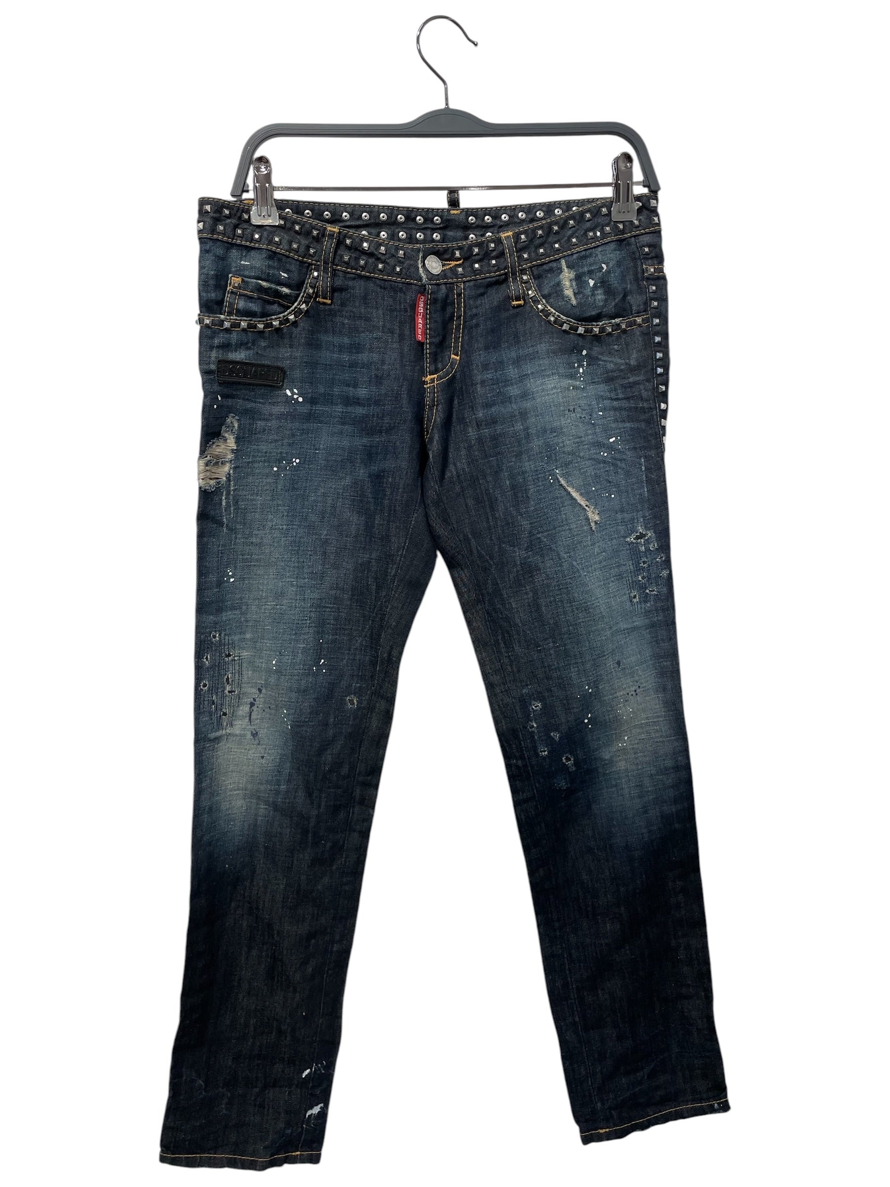DSQUARED2/Bottoms/40/Denim/NVY/studden jeans view 1