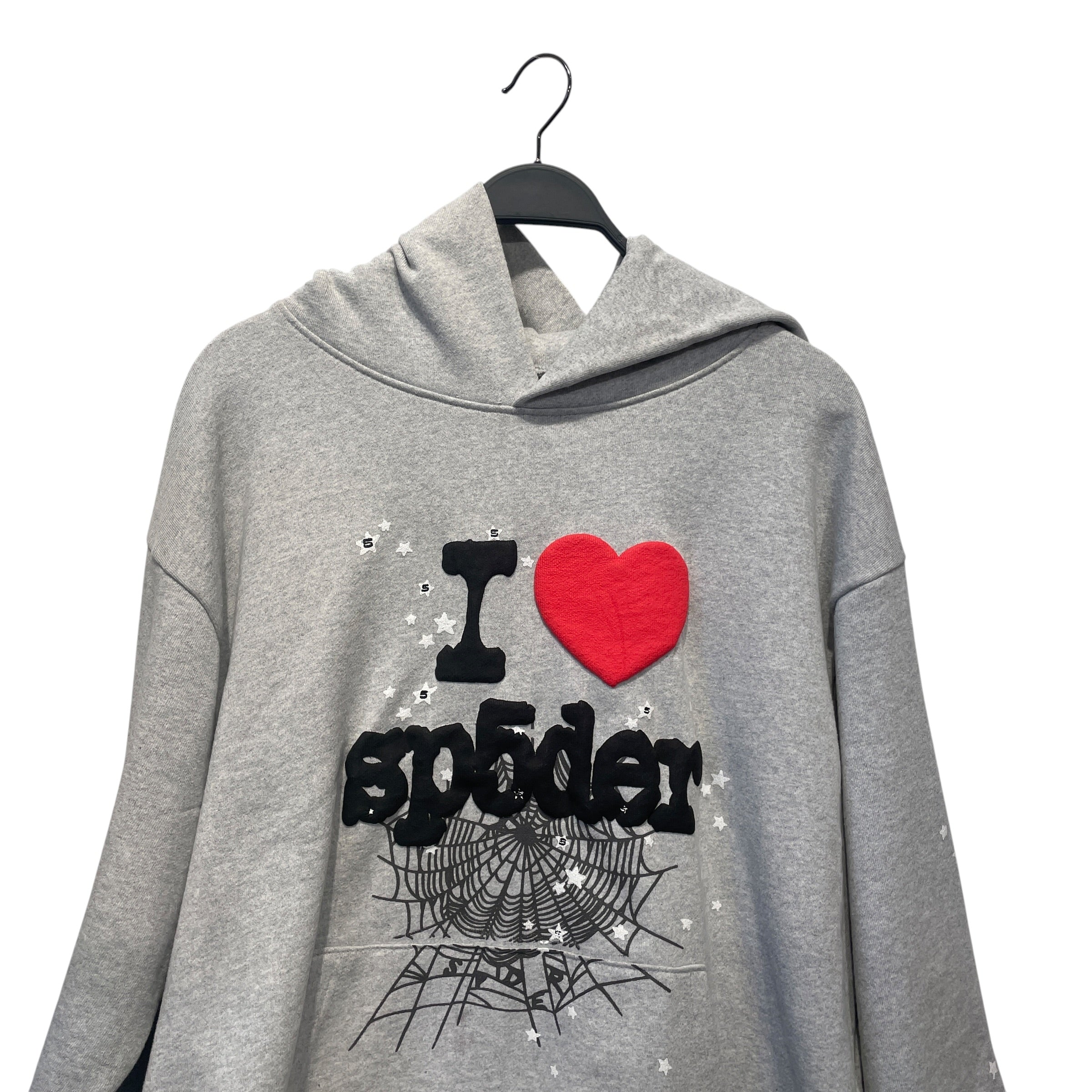 Sp5der/Hoodie/XL/Cotton/GRY/I<3sp5der/WhiteStars view 2
