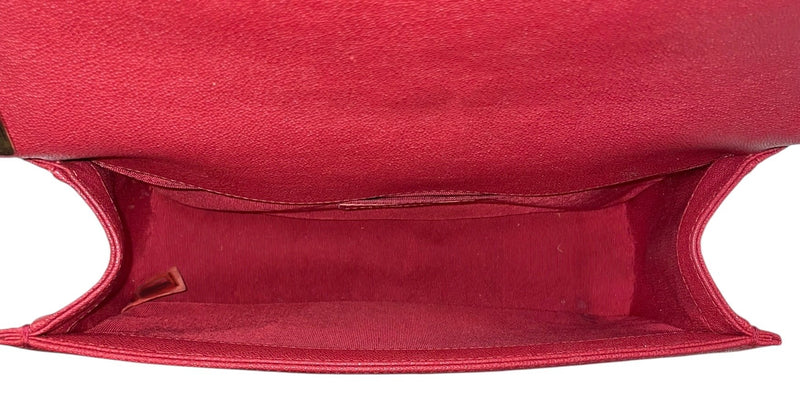 CHANEL/Hand Bag/Leather/RED/CHEVRON 30383448