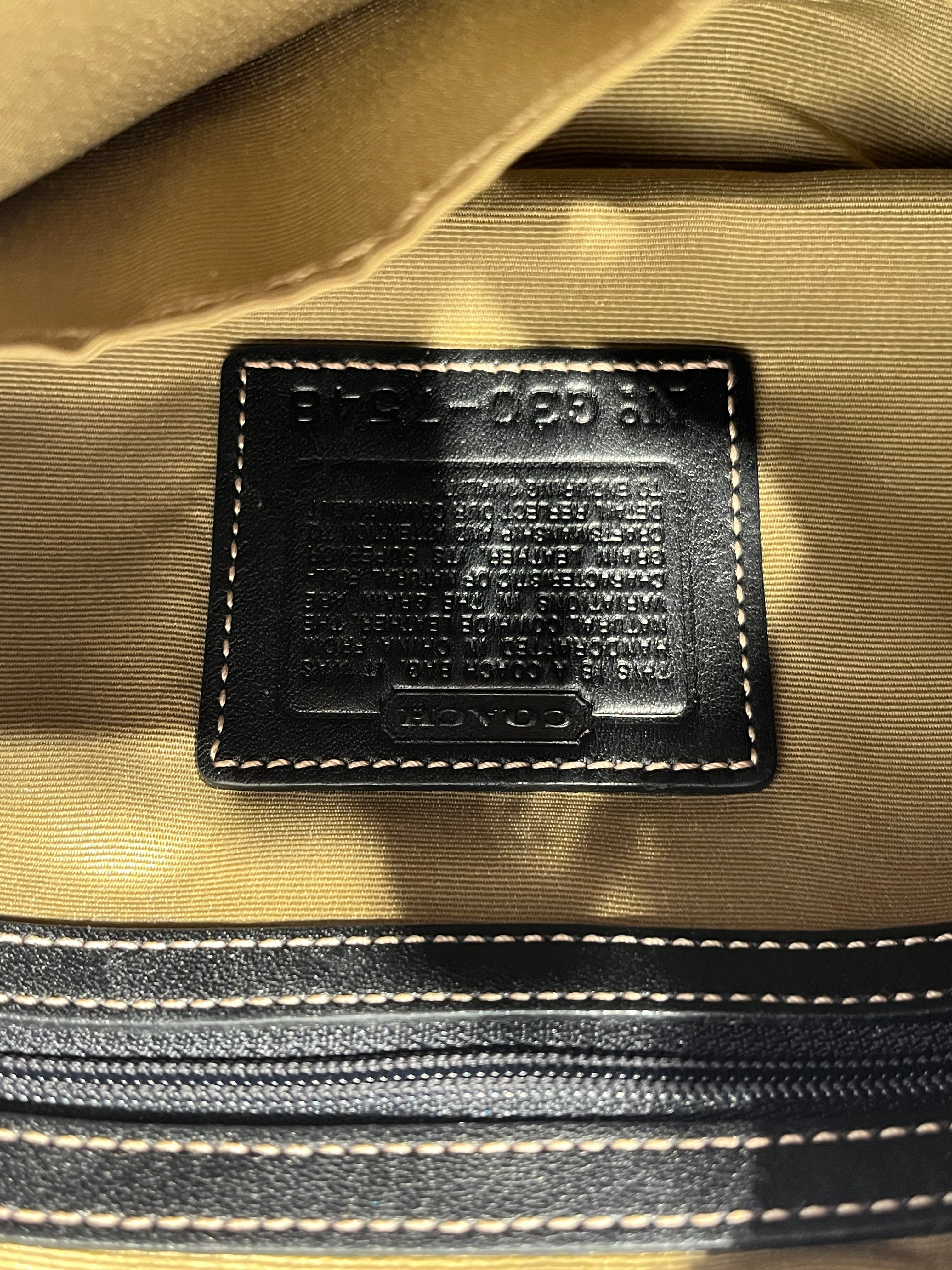 COACH/Bag/Leather/BLK/Hobo shoulder bag buckle strap view 7
