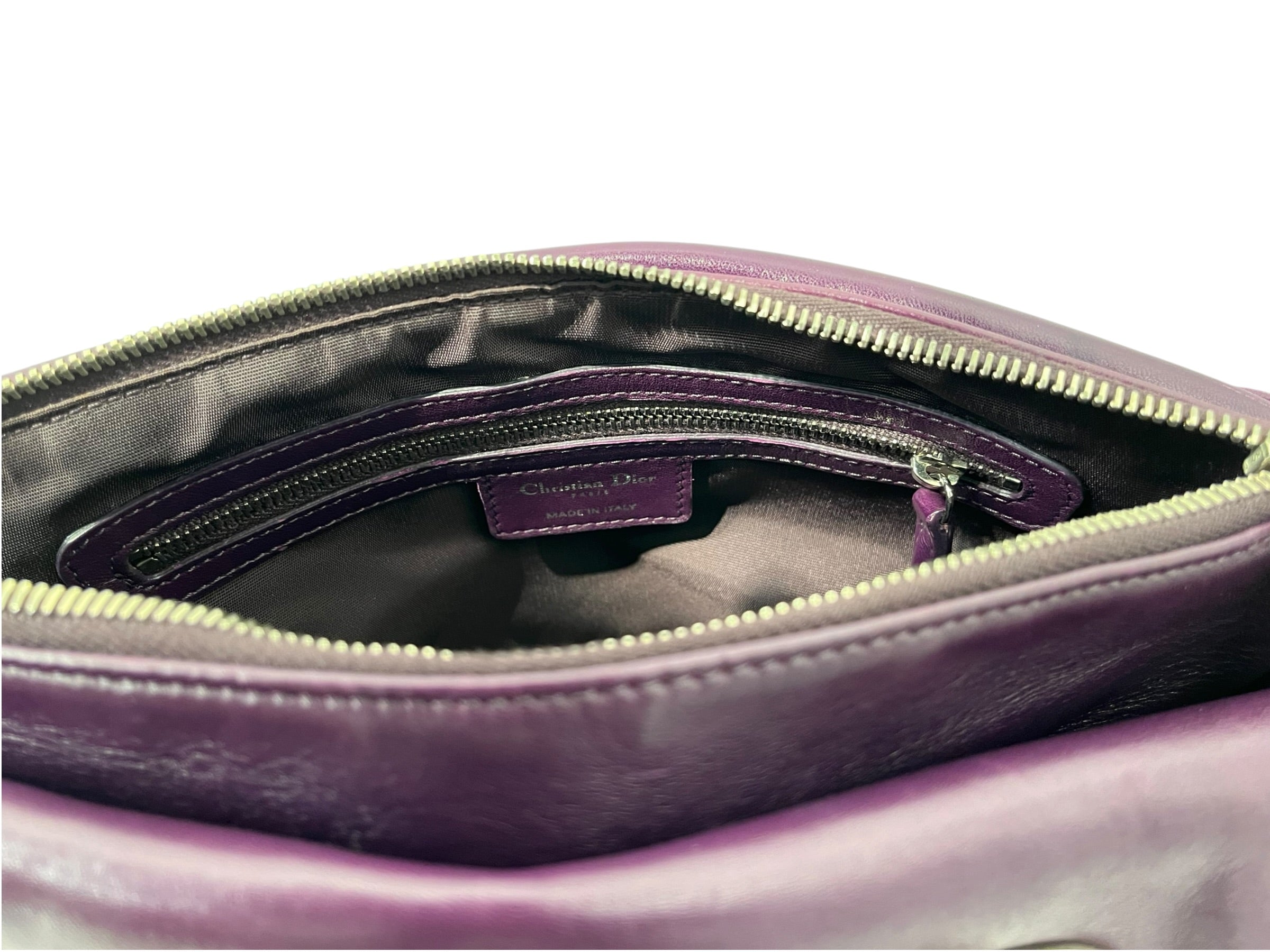 Christian Dior/Cross Body Bag/Leather/PPL/cannage granville view 7