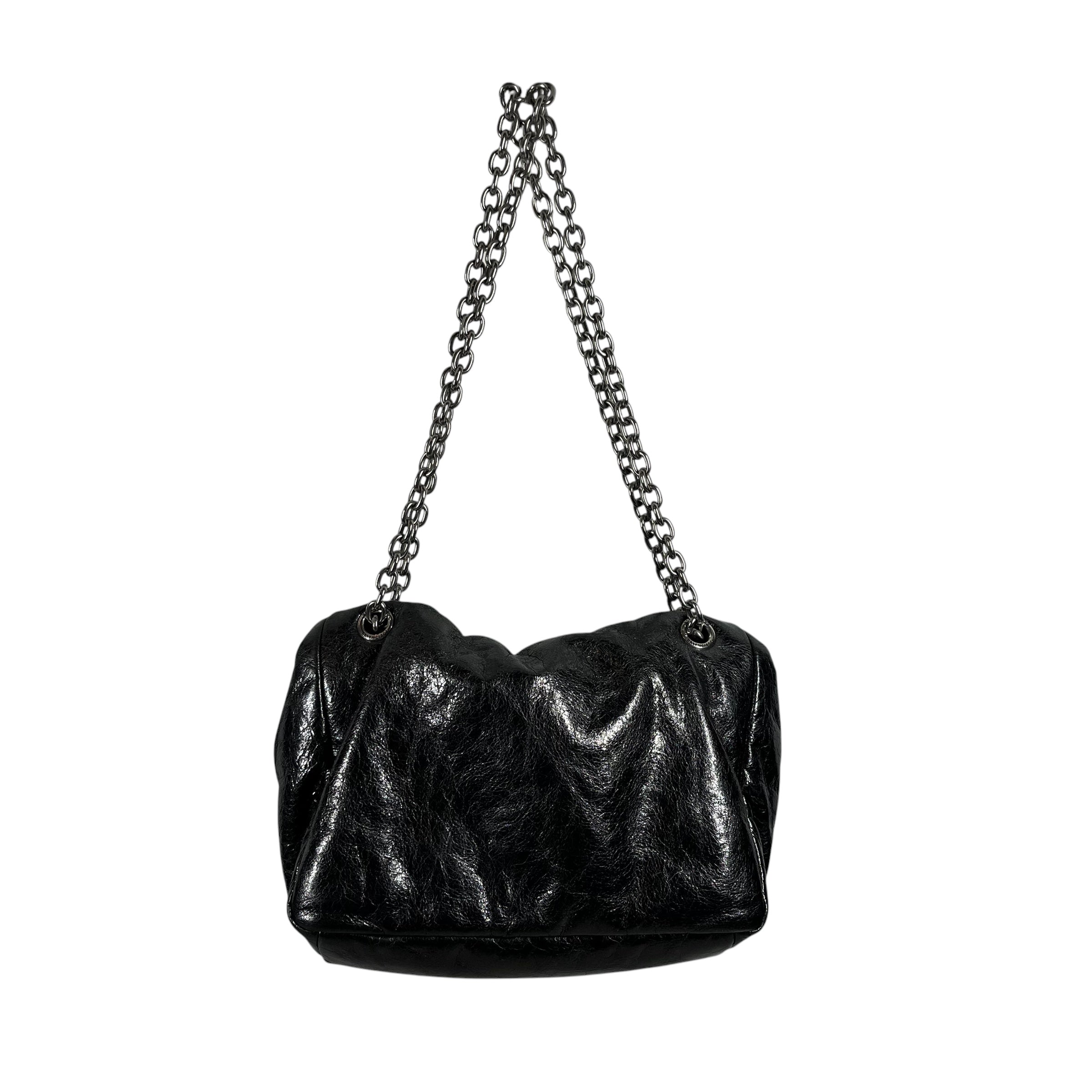 BALENCIAGA/Tote Bag/Leather/SLV/Monaco Chain Tote view 2