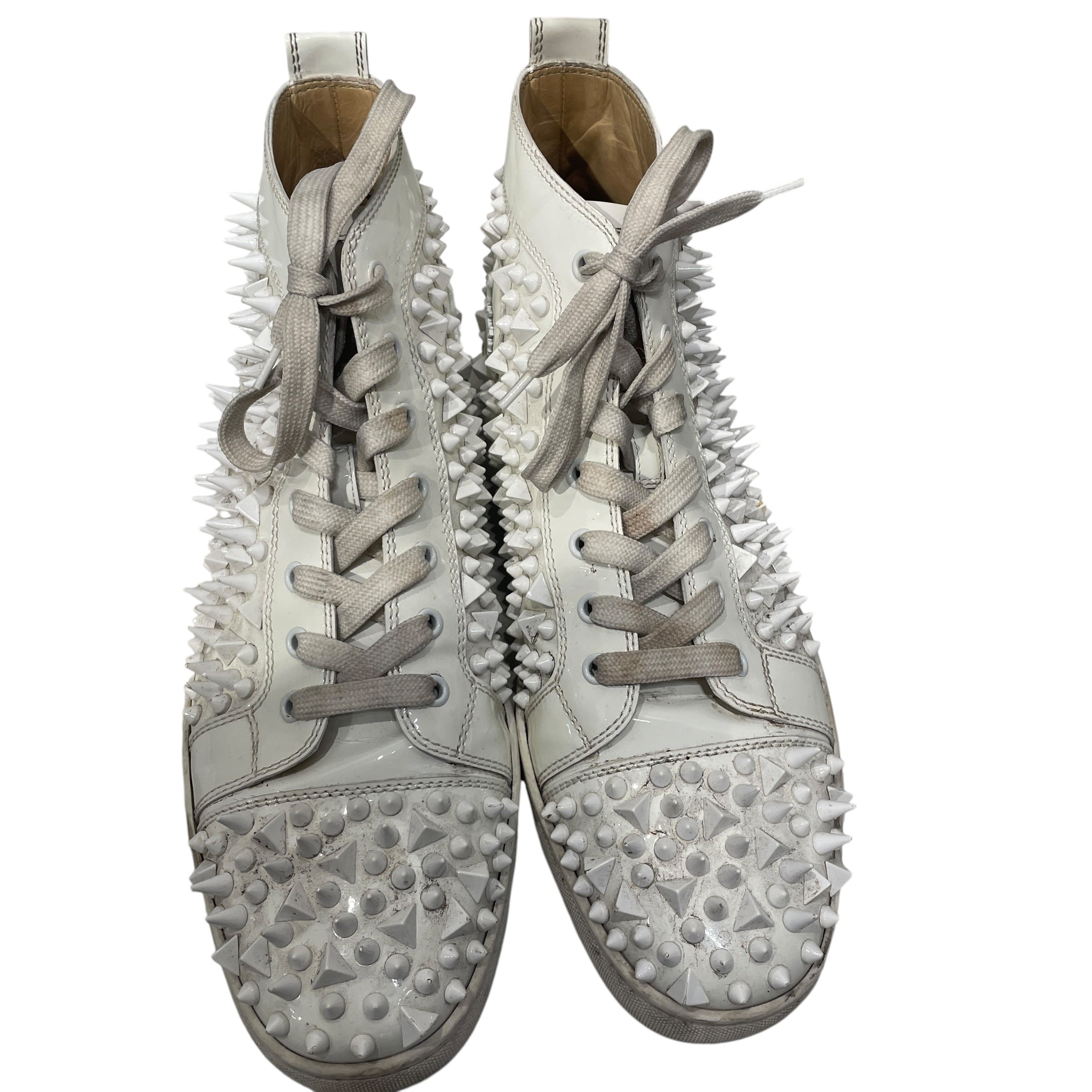 Christian Louboutin/Hi-Sneakers/EU 43.5/Leather/WHT/GLOSSY WHT view 2