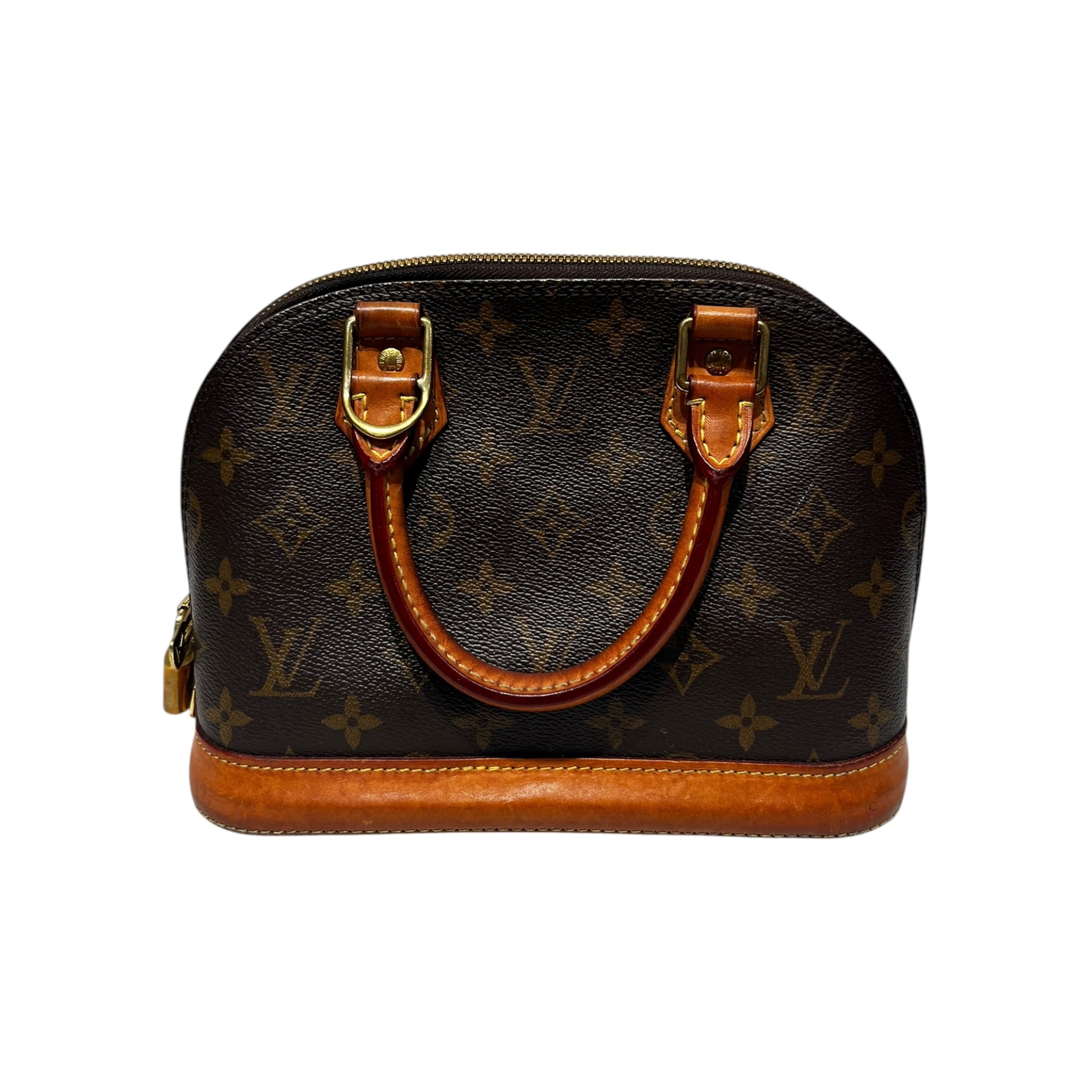 LOUIS VUITTON/Clutch Bag/Monogram/Leather/BRW/Alma view 2
