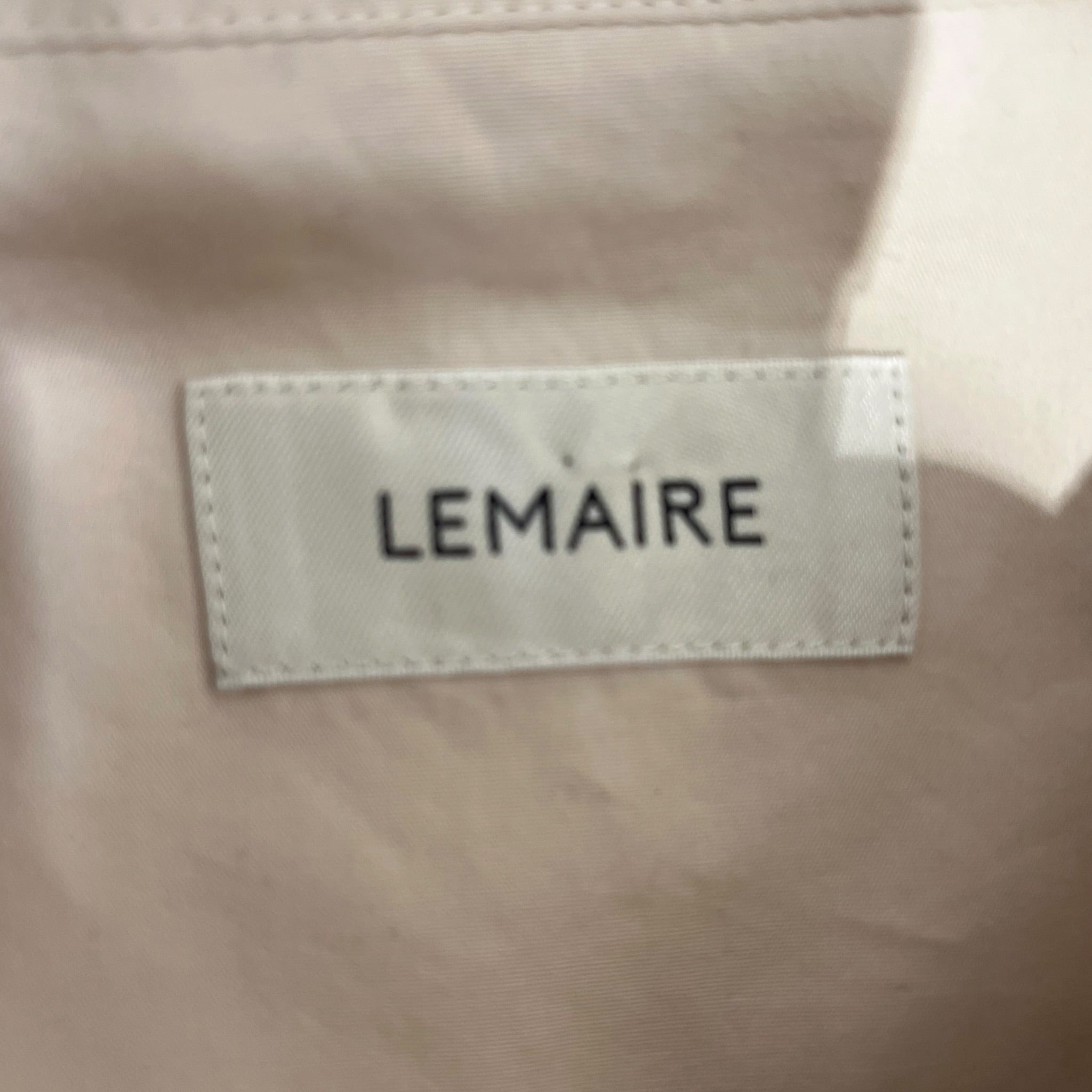 LEMAIRE/LS Blouse/42/Cotton/BEG/Straight Collar Twisted Shirt view 3