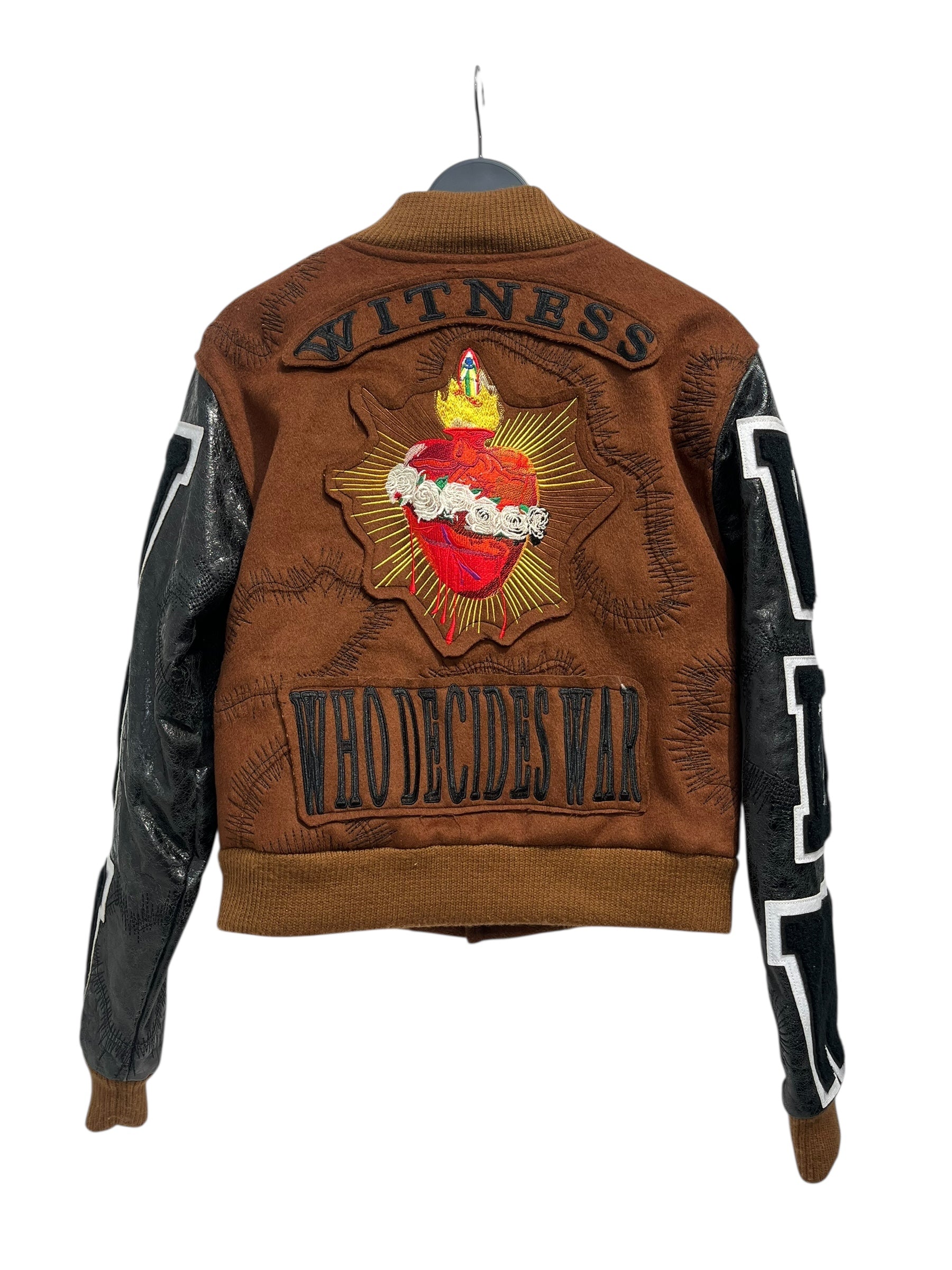 WHO DECIDES WAR/Jacket/XS/All Over Print/Wool/BRW/WHO DECIDE WAR FRONT WOW SLEEV view 2