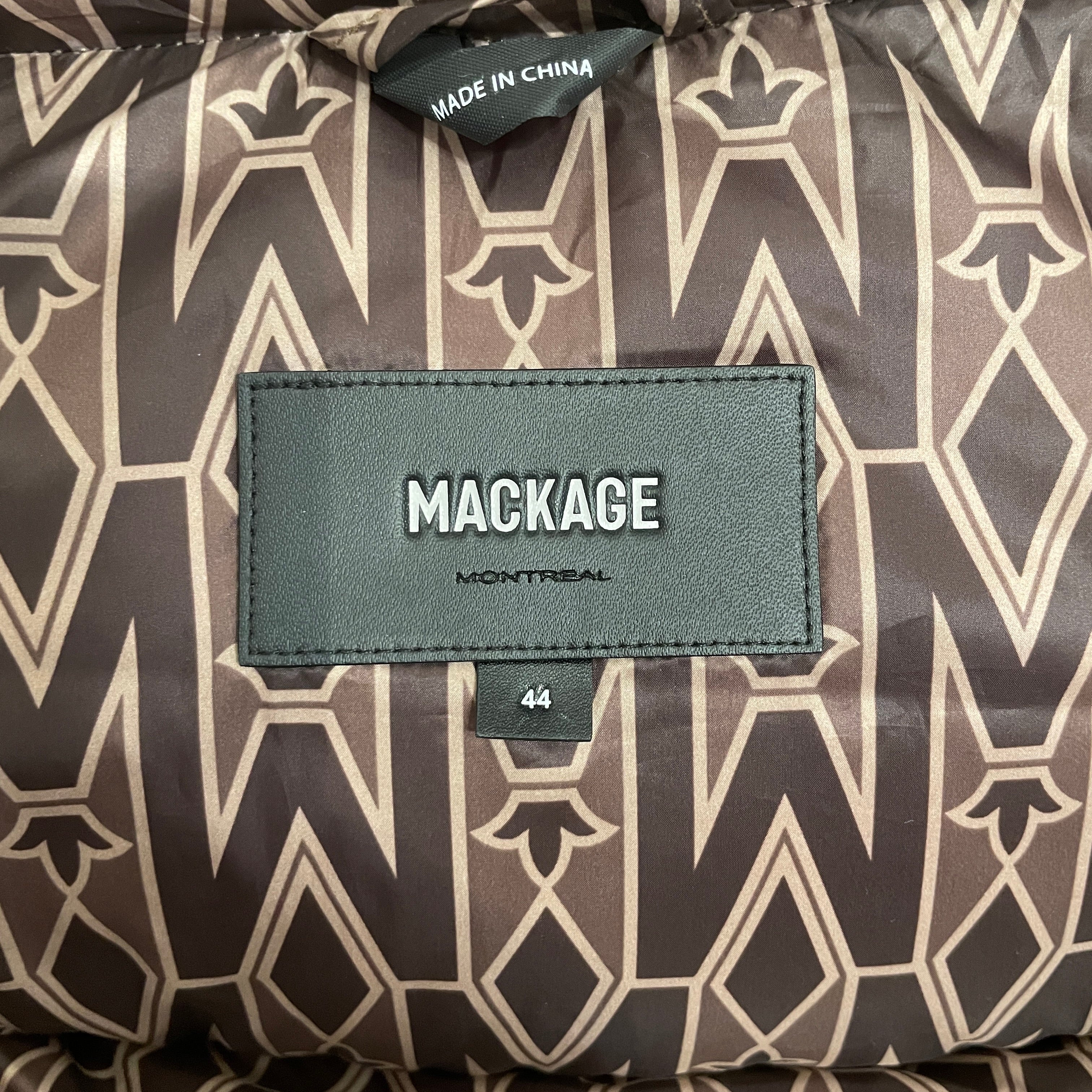 MACKAGE/Puffer Vest/44/Monogram/Nylon/BRW/NWT BLACK HARDWARE view 3