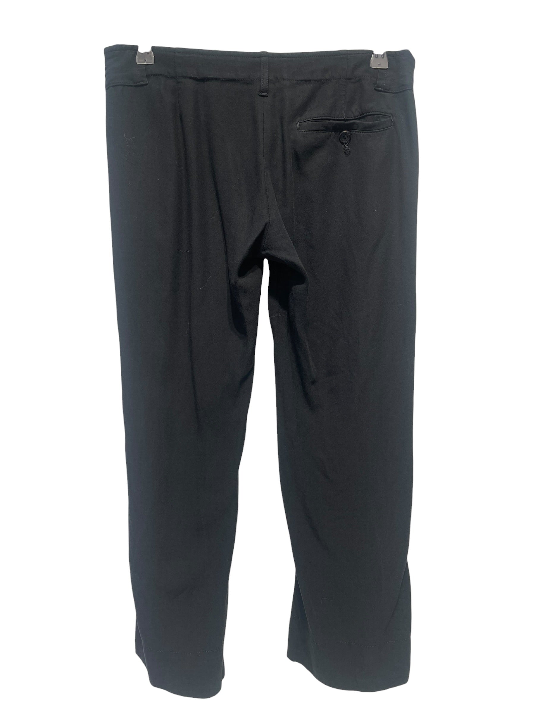 ANN DEMEULEMEESTER/Straight Pants/38/Cotton/BLK/ view 2