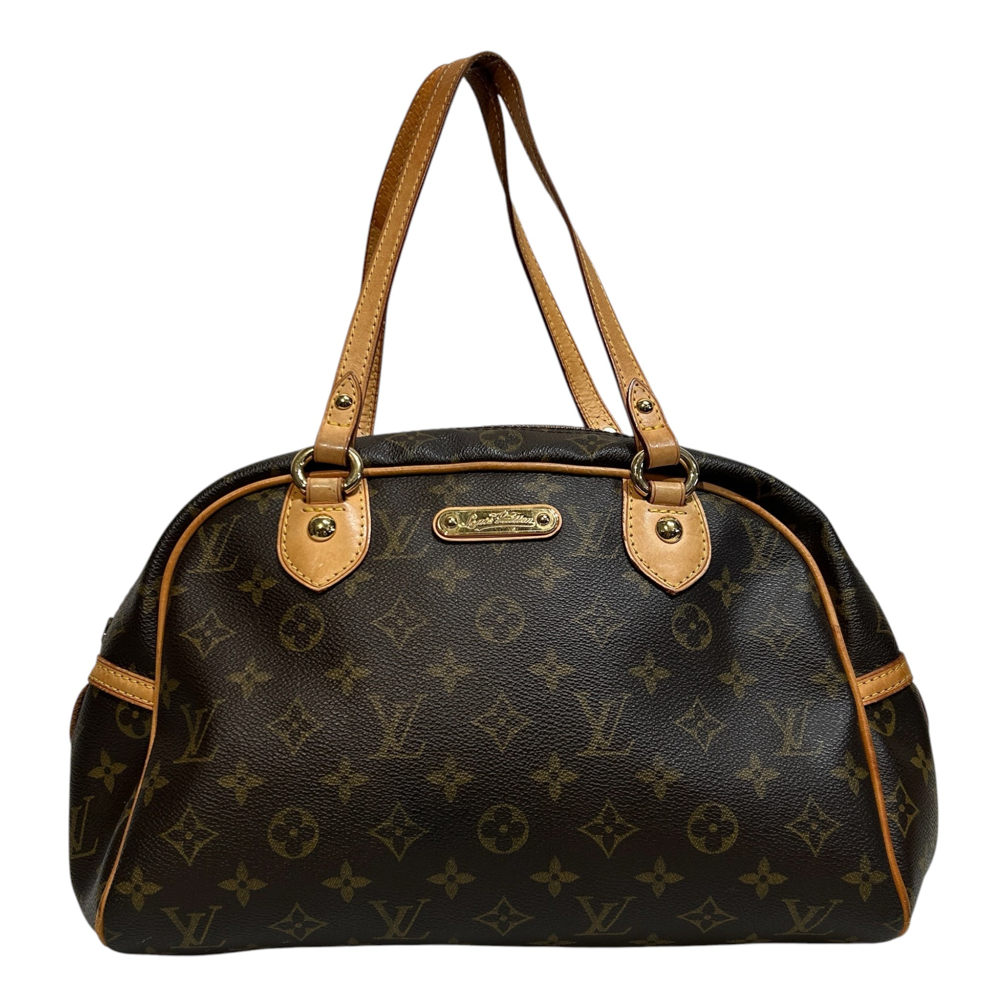 LOUIS VUITTON/Bag/Monogram/Leather/BRW/montorgueil PM view 1