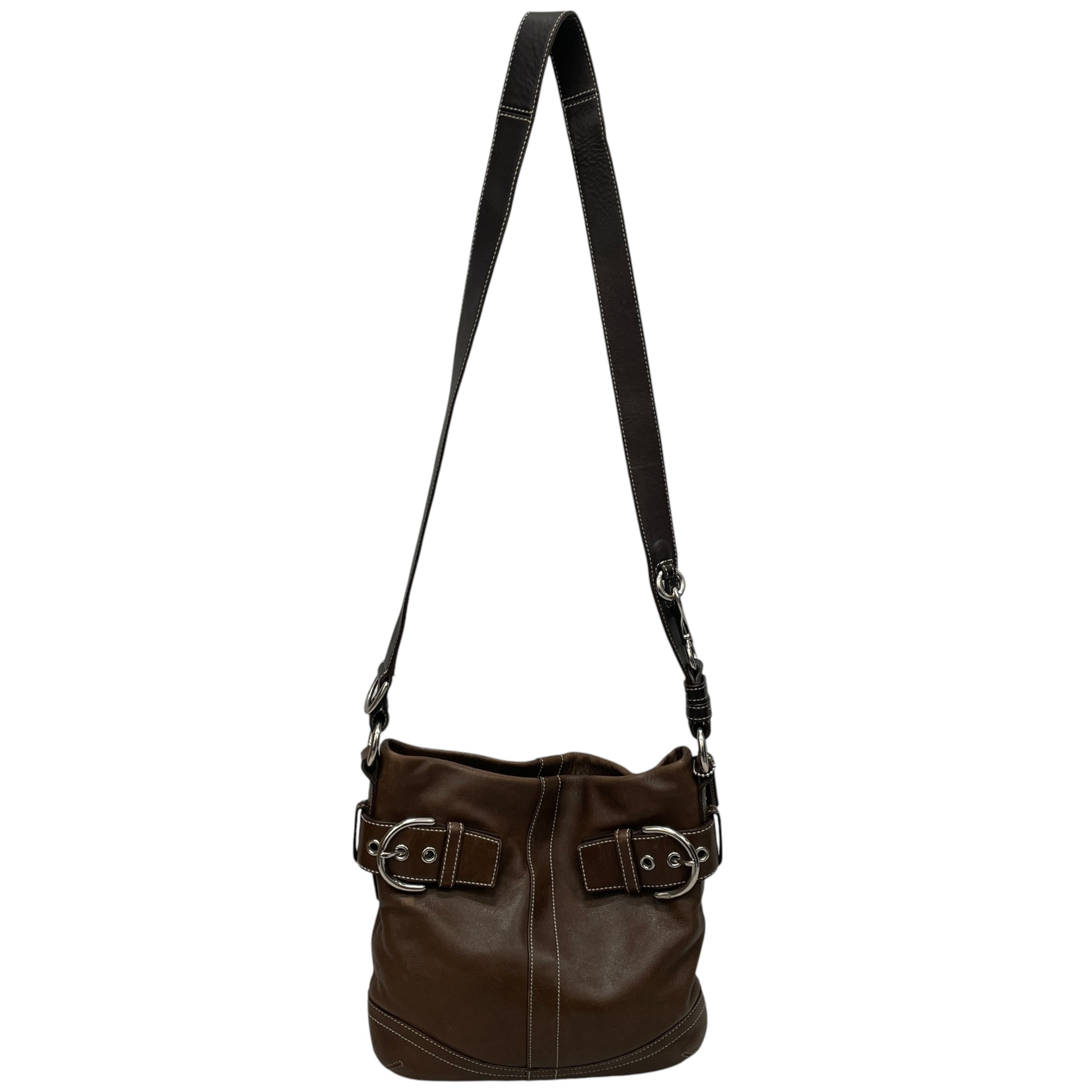 COACH/Cross Body Bag/Leather/BRW/soho buckle view 1