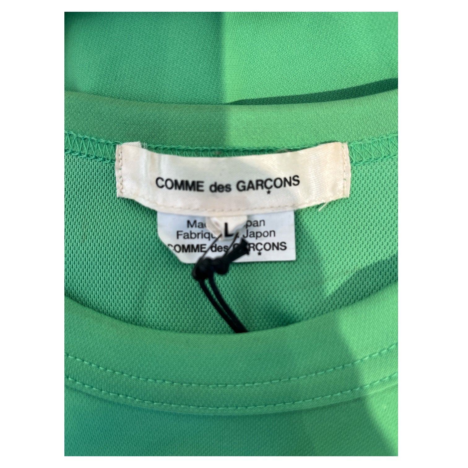 COMME des GARCONS/Tank Top/L/Polyester/GRN/tank top, plain view 4