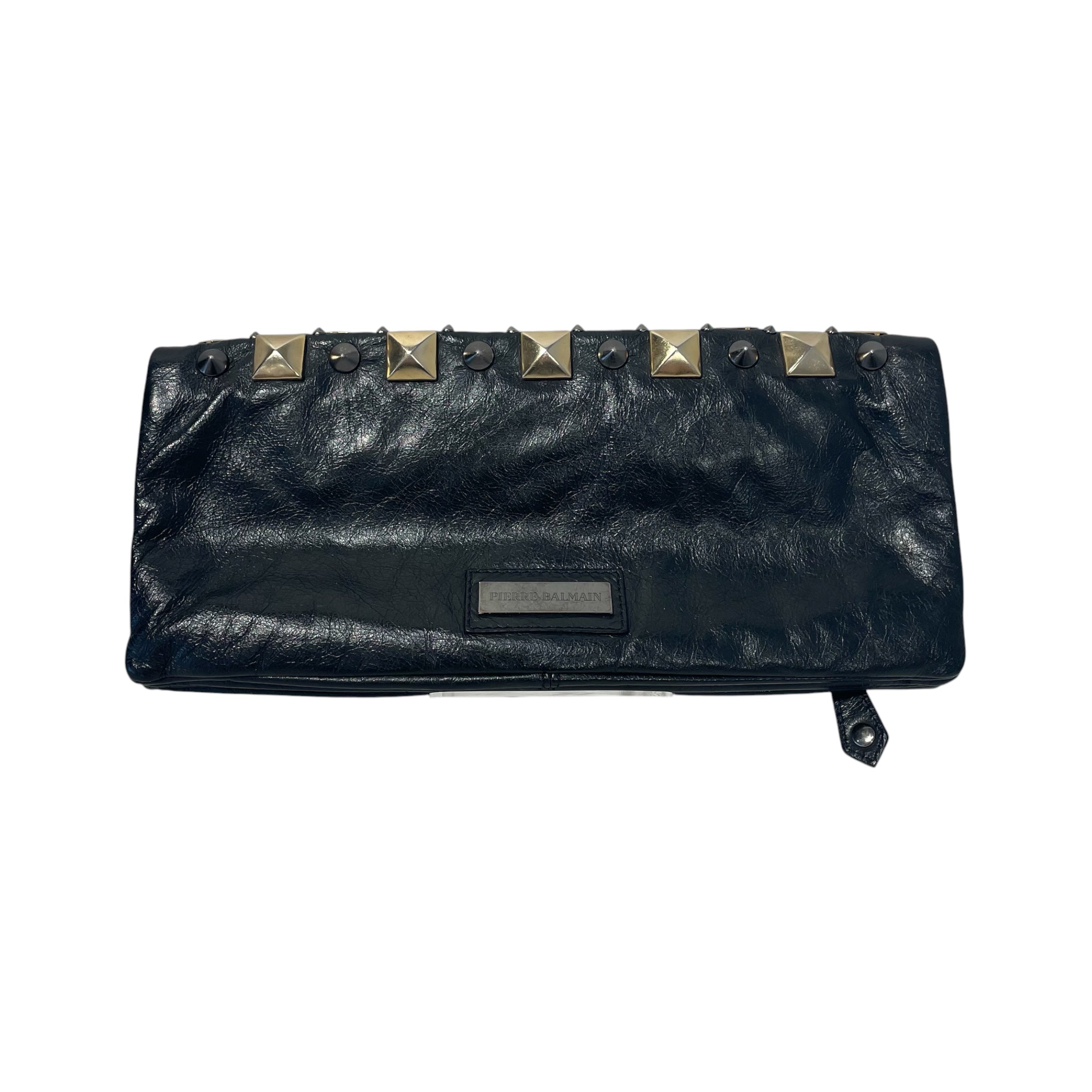 PIERRE BALMAIN/Clutch Bag/OS/Leather/BLK/ view 2