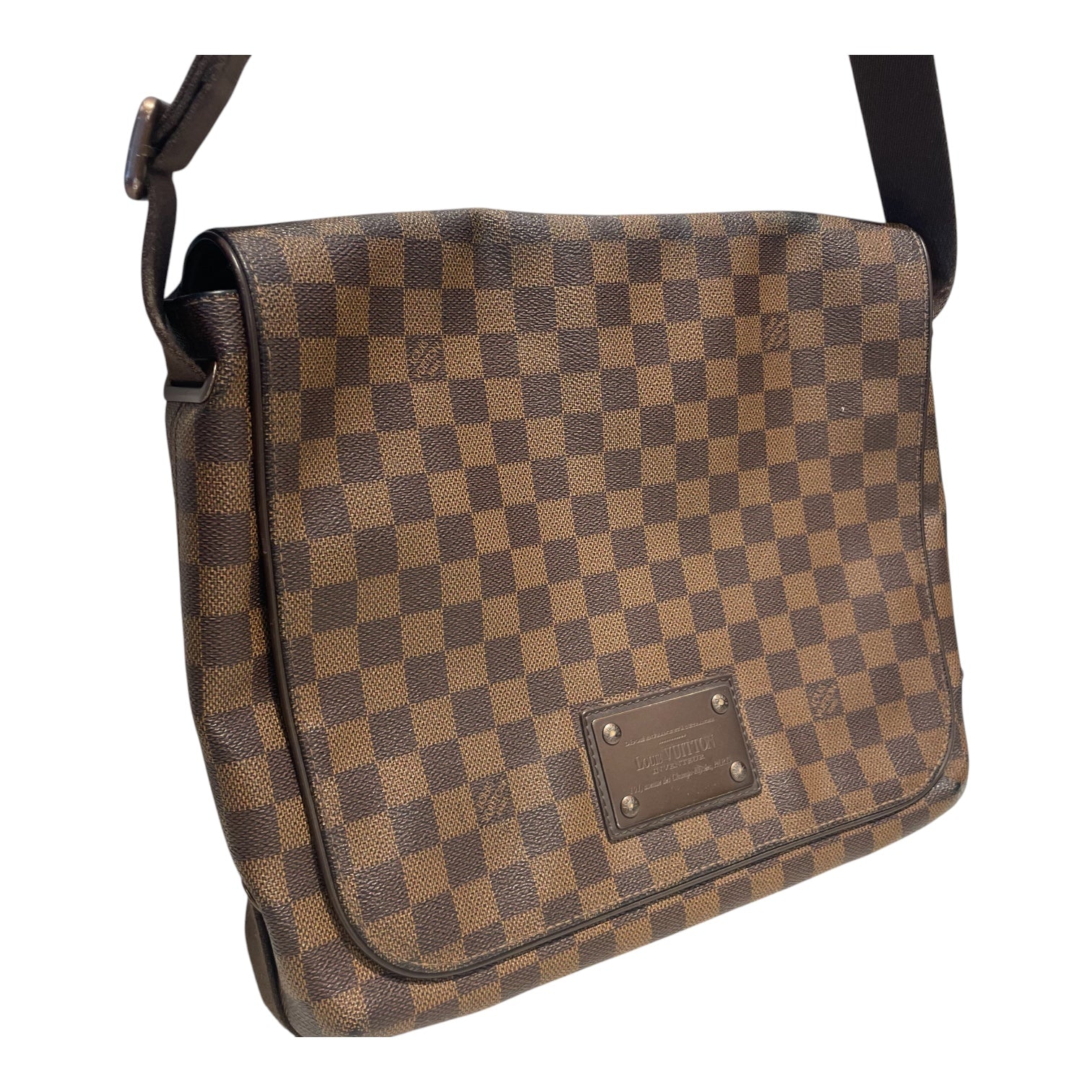 LOUIS VUITTON/Cross Body Bag/Leather/BRW/LV Damier Ebene Messenger Bag view 6