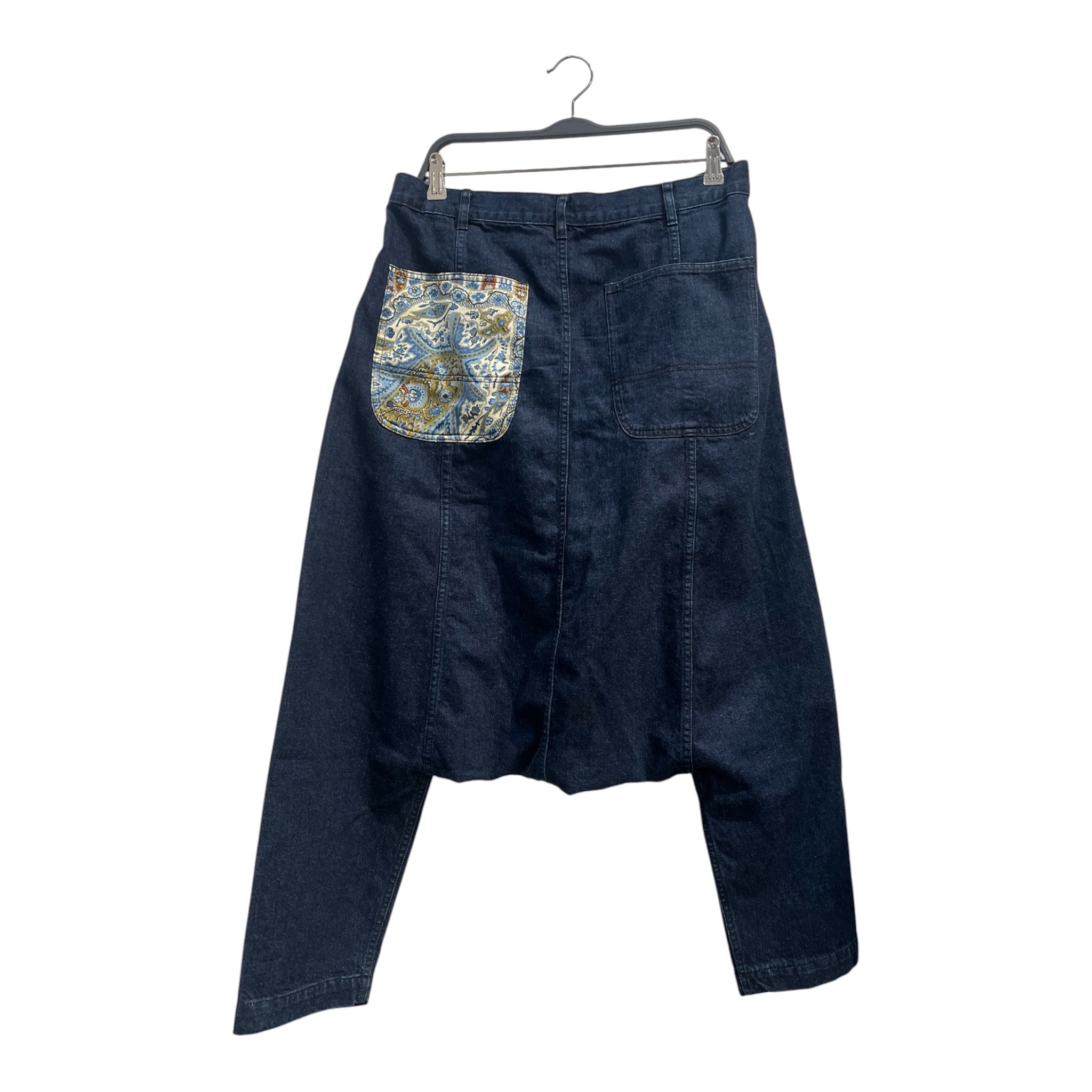 COMME des GARCONS HOMME PLUS/Shorts/M/Cotton/IDG/drop crotch pattern back pock view 2