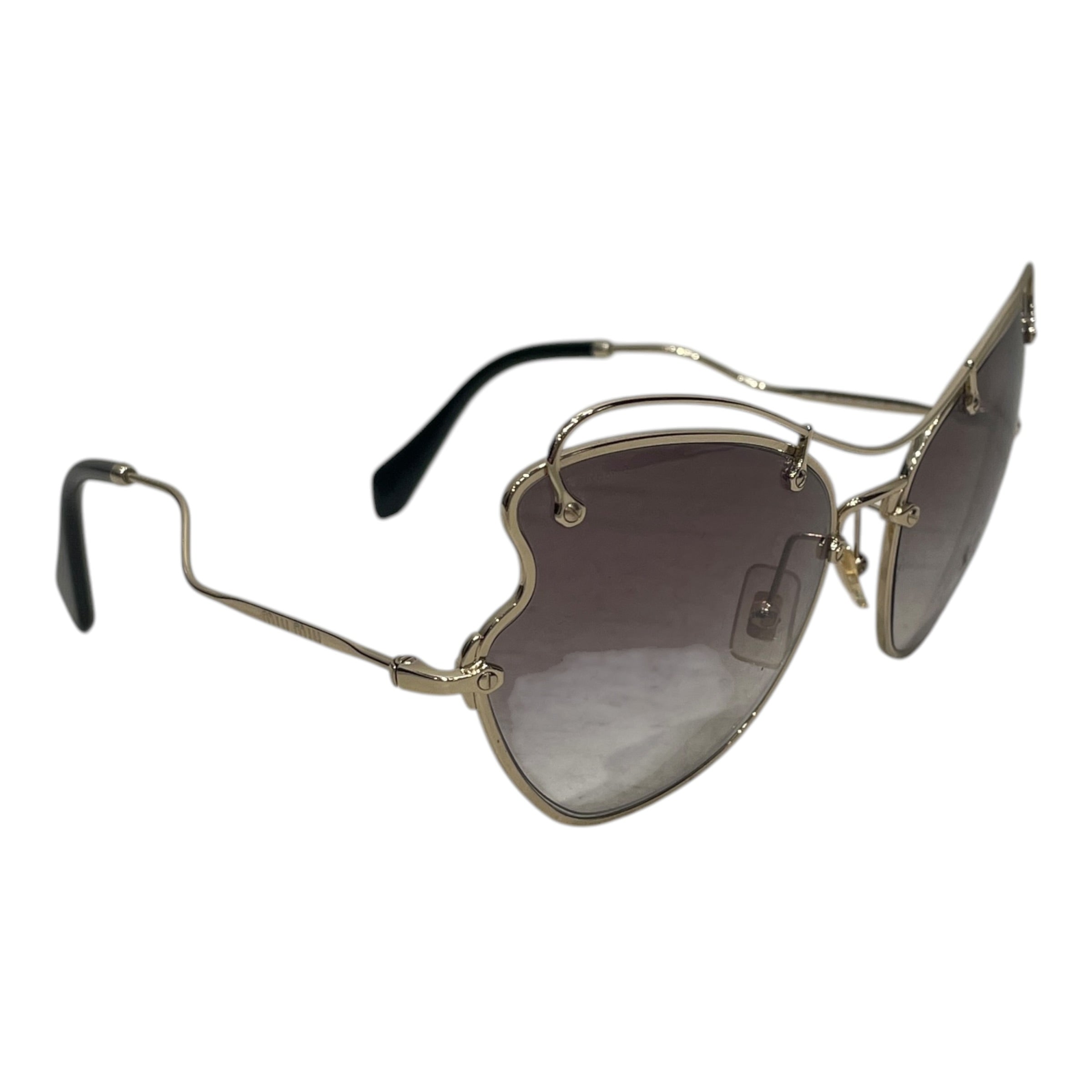 MIU MIU/Sunglasses/Titanium/GLD/SMU 56R view 3