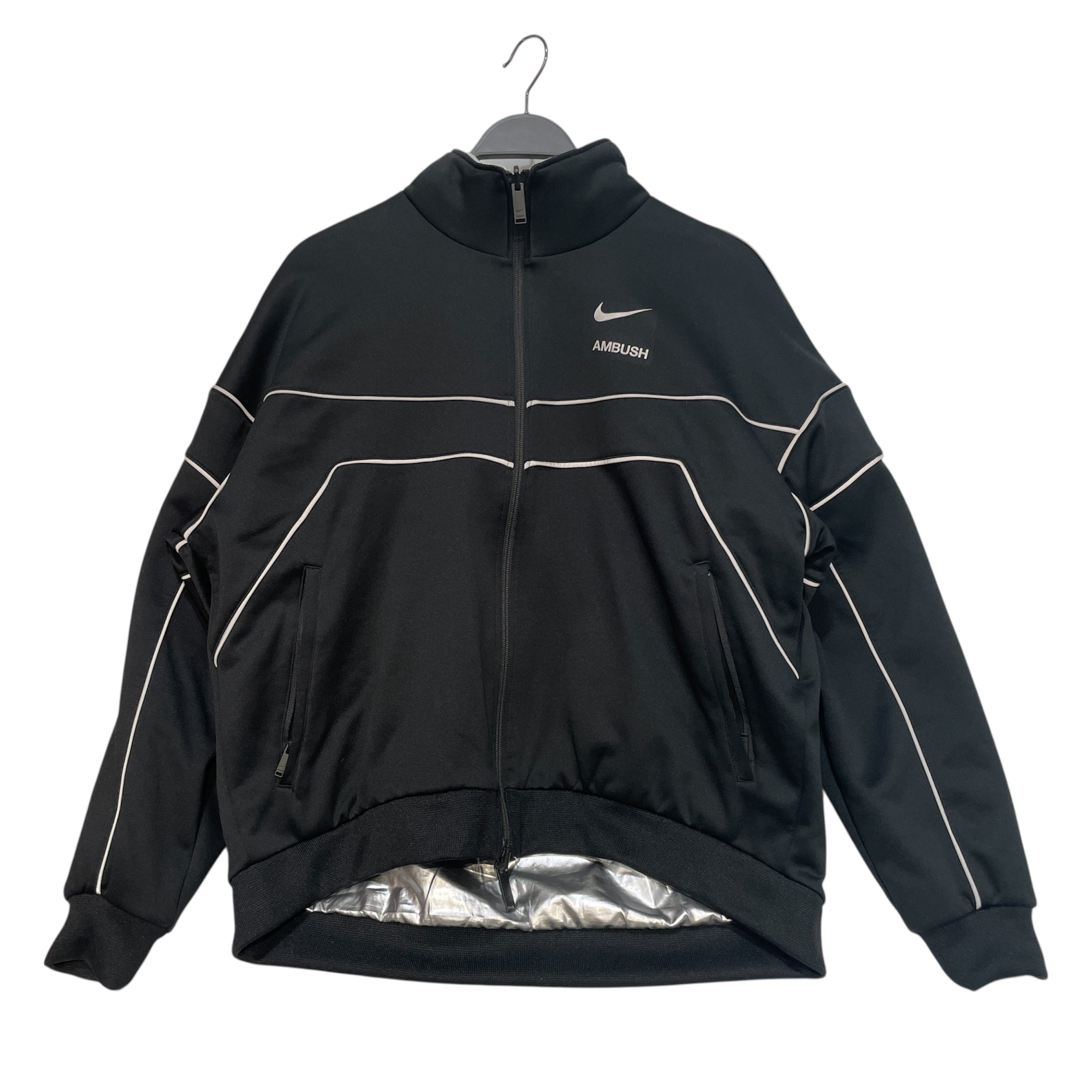 NIKE/AMBUSH/Zip Up Hoodie/M/Nylon/BLK/Reversable Zip up hoodie view 1