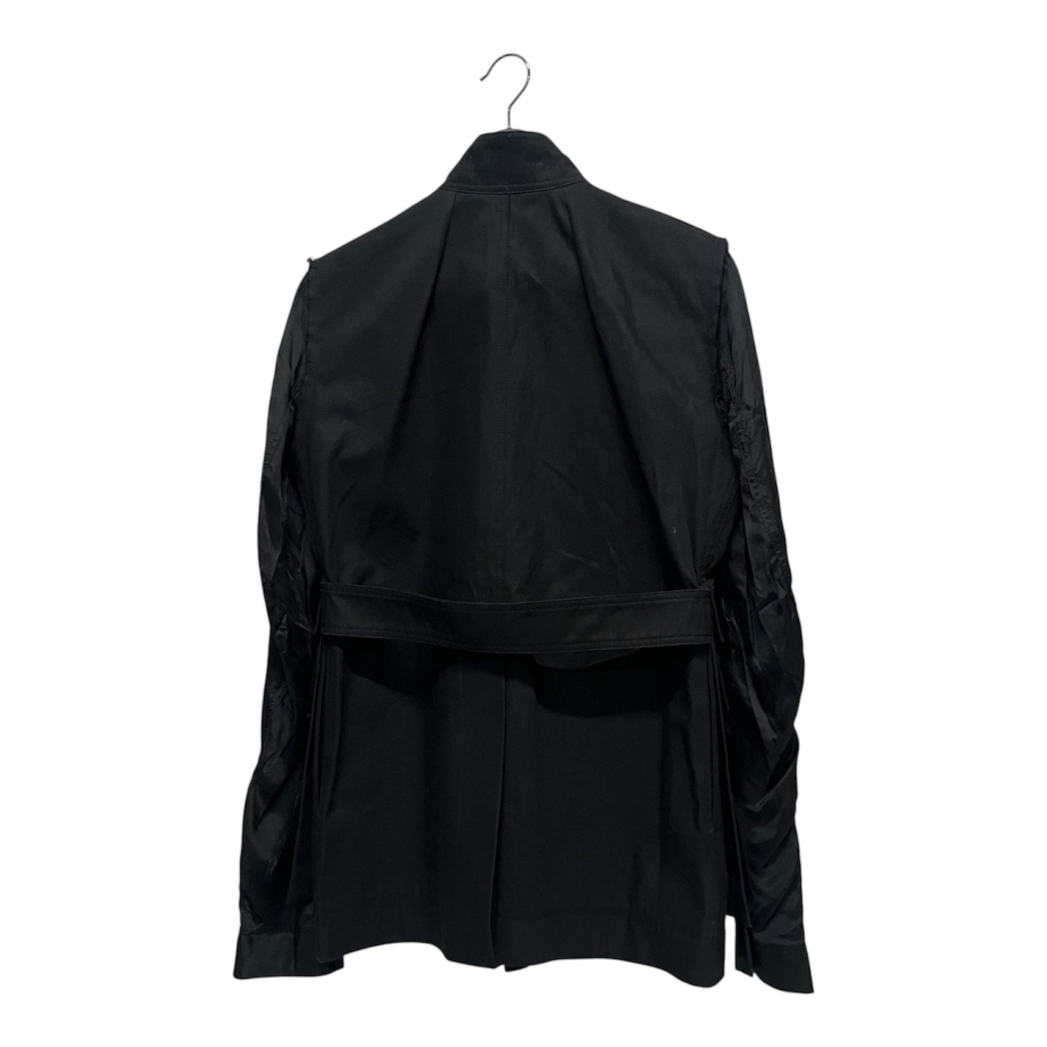 Rick Owens/Military Jkt/48/Cotton/BLK/SS16 CYCLOPS SATIN SLEEVE view 2
