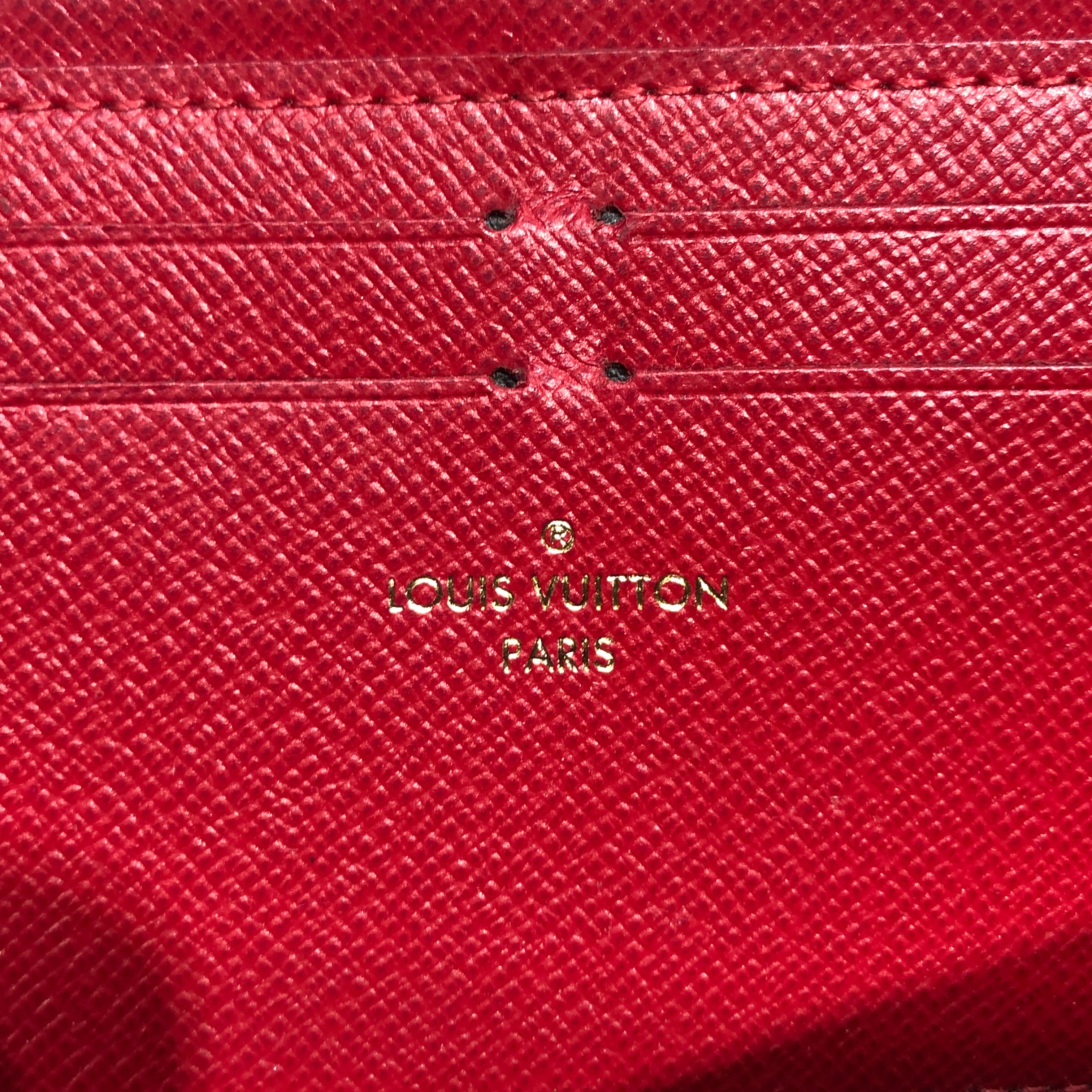 LOUIS VUITTON/Long Wallet/BRW/L's/DAMIER W/ RED INTERIOR view 3