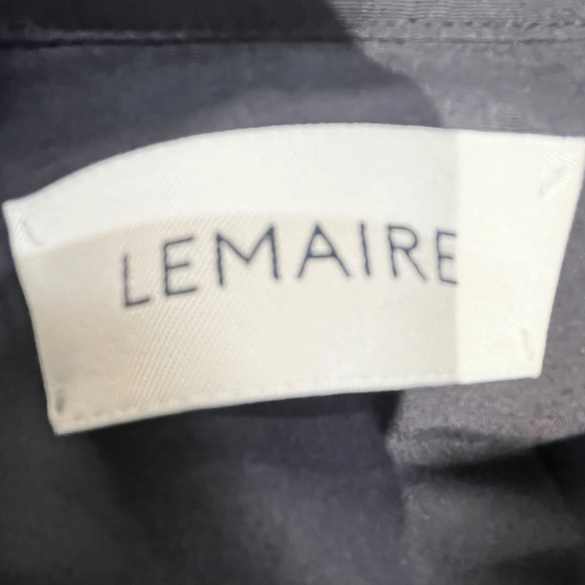 LEMAIRE/LS Blouse/42/Cotton/NVY/Straight Collar Twisted Shirt view 3