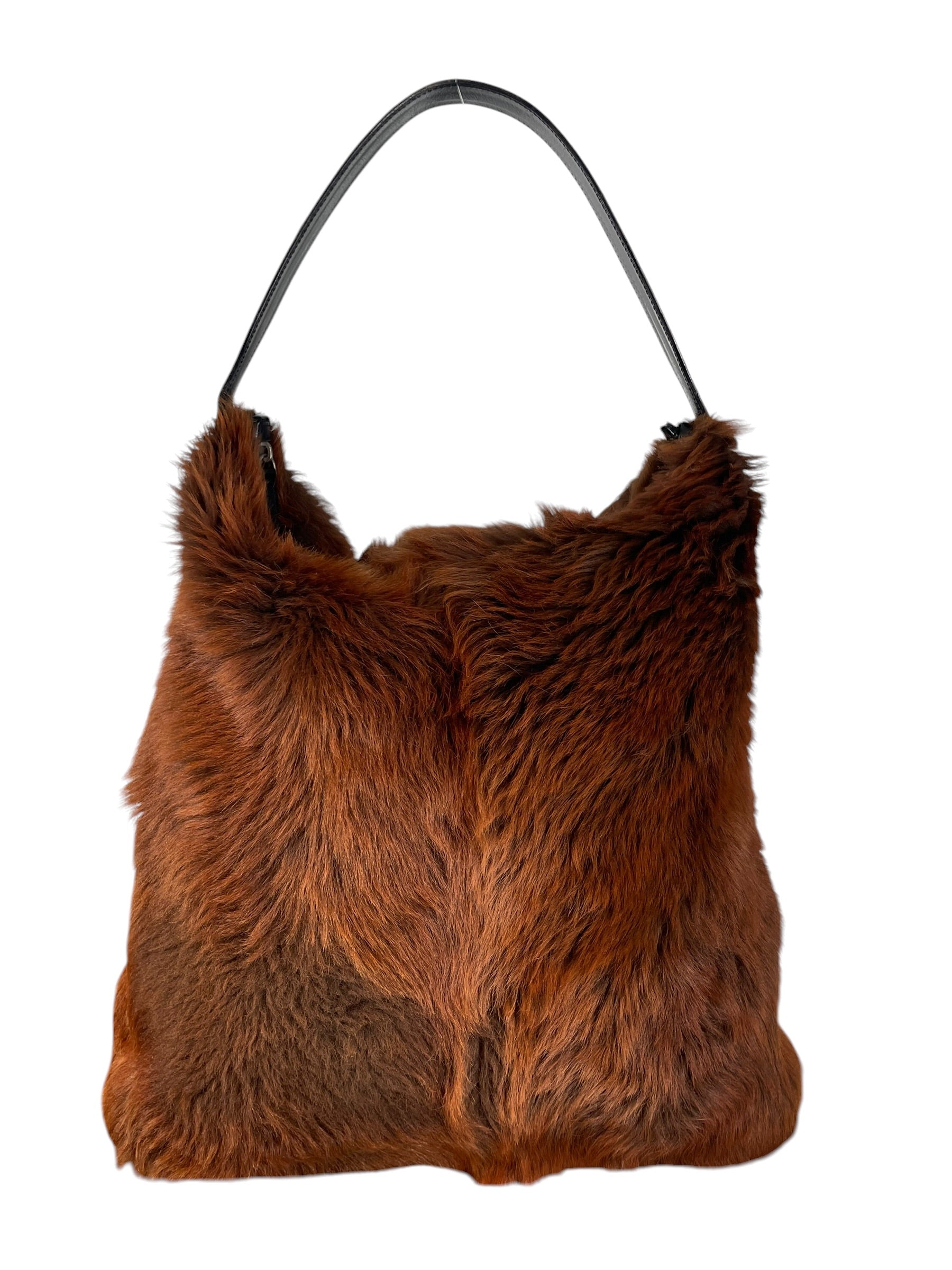 DOLCE&GABBANA/Tote Bag/Fur/BRW/BROWN FUR BOHO TOTE view 1