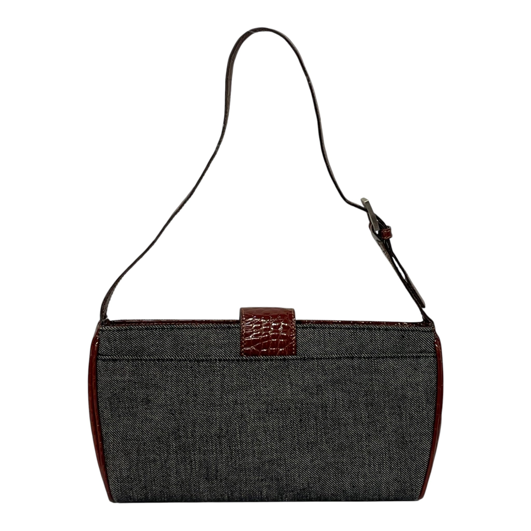 DOLCE&GABBANA/Hand Bag/Denim/GRY/CROC BORDER view 2