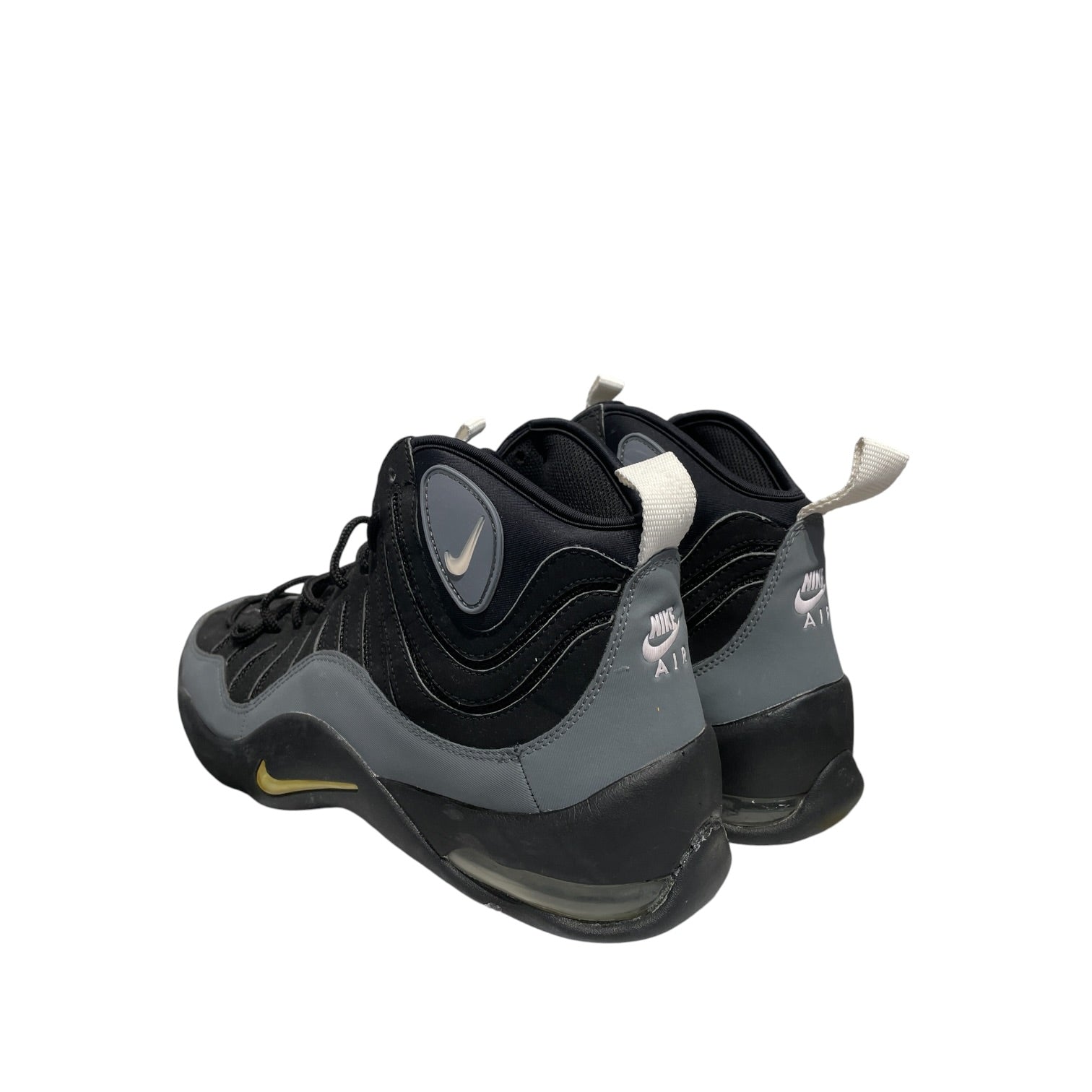 NIKE/Hi-Sneakers/US 11.5/Leather/BLK/Air Bakin Grey Stripe view 2