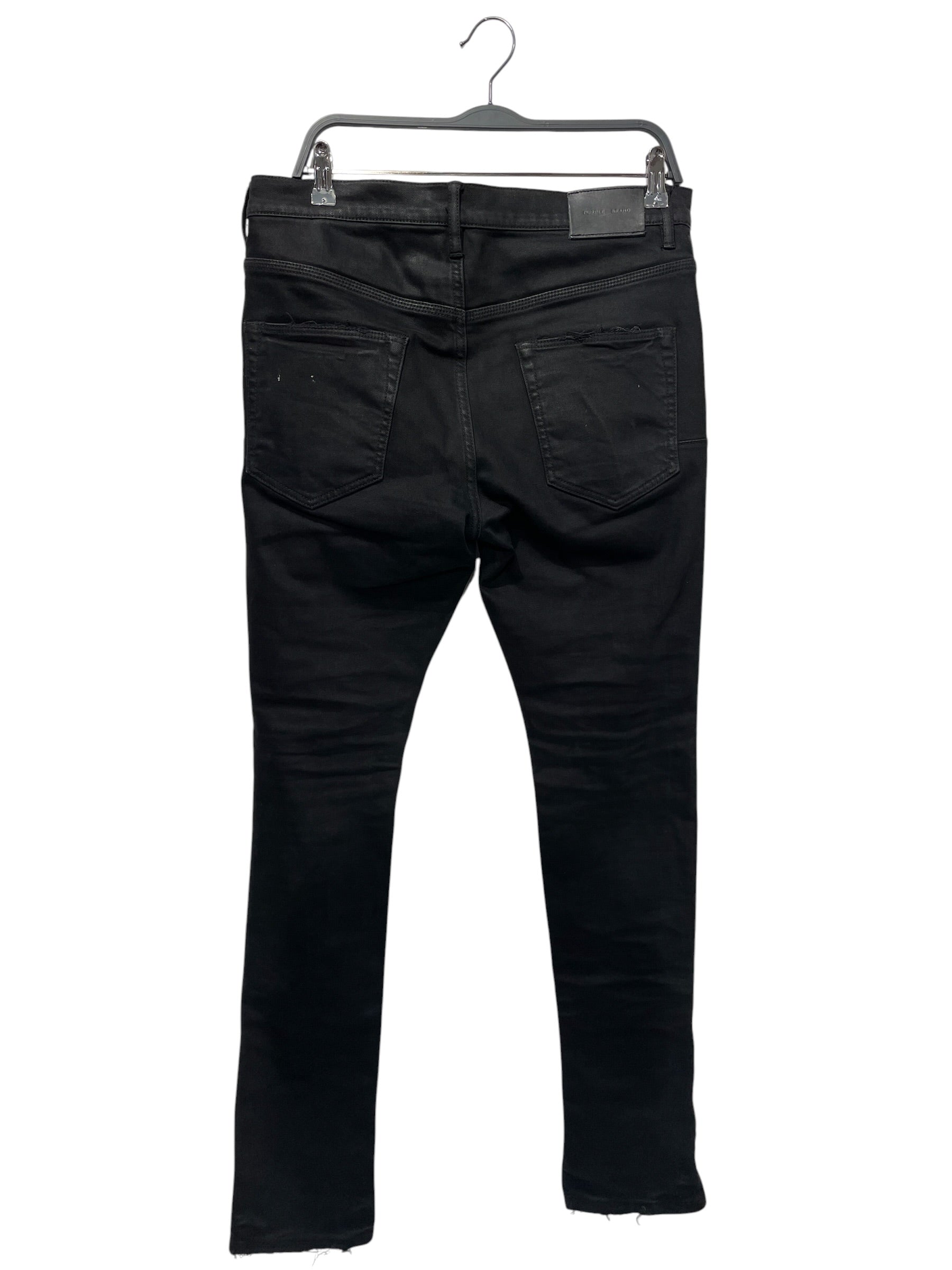 PURPLE BRAND/Skinny Pants/32/Denim/BLK/ZIP ANKLES view 2